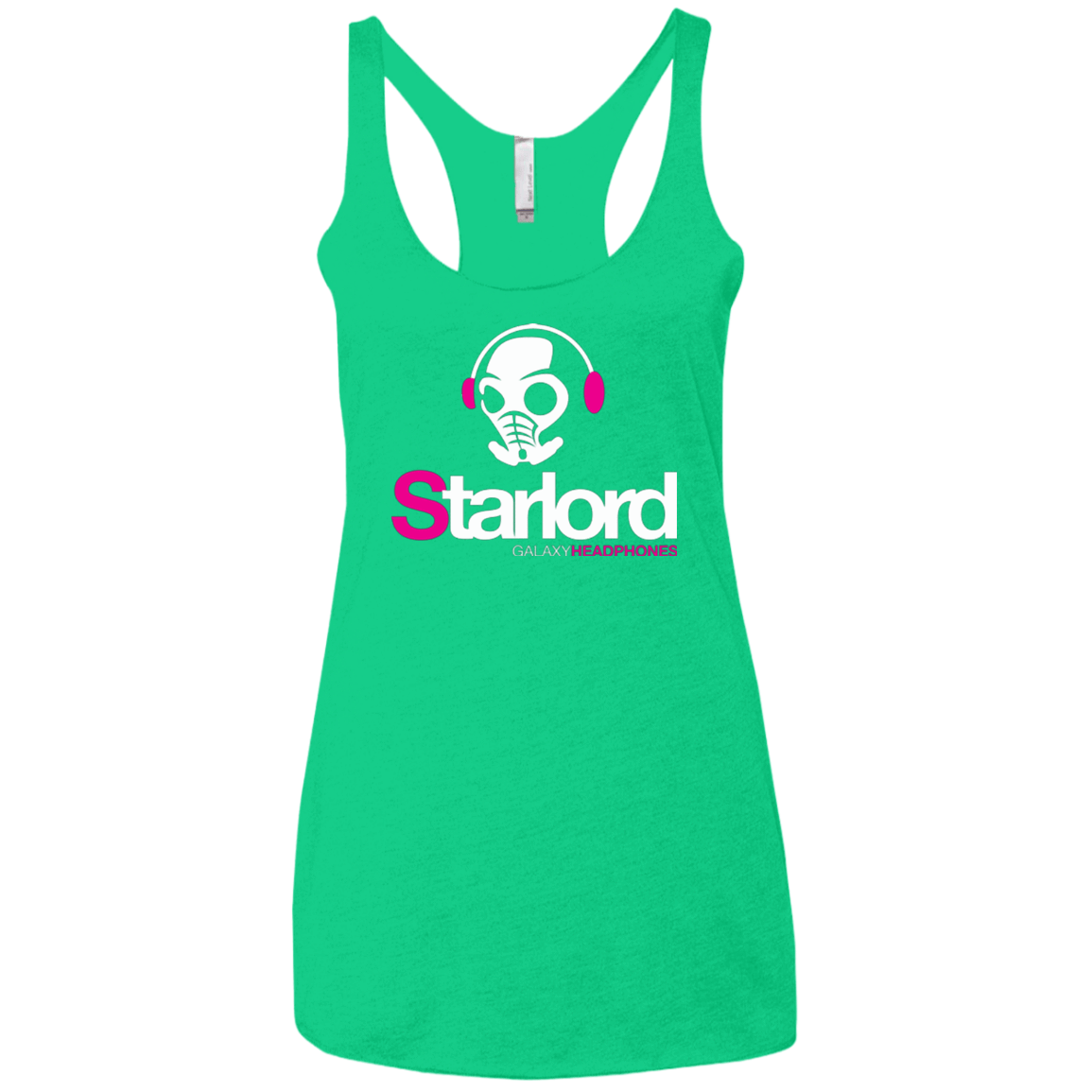 T-Shirts Envy / X-Small Galaxy Headphones Women's Triblend Racerback Tank