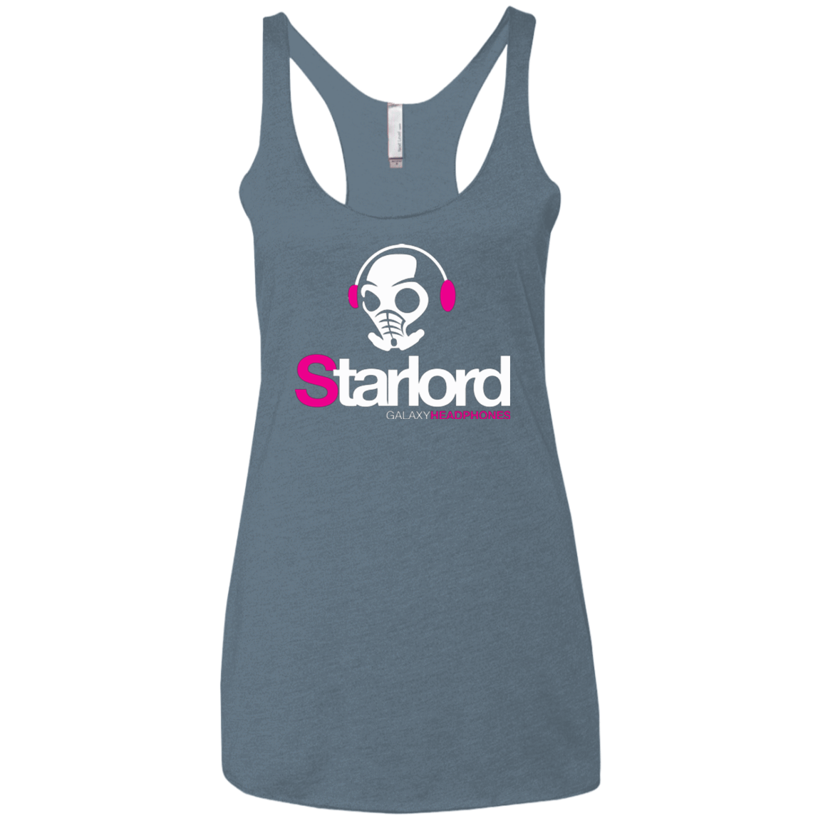 T-Shirts Indigo / X-Small Galaxy Headphones Women's Triblend Racerback Tank