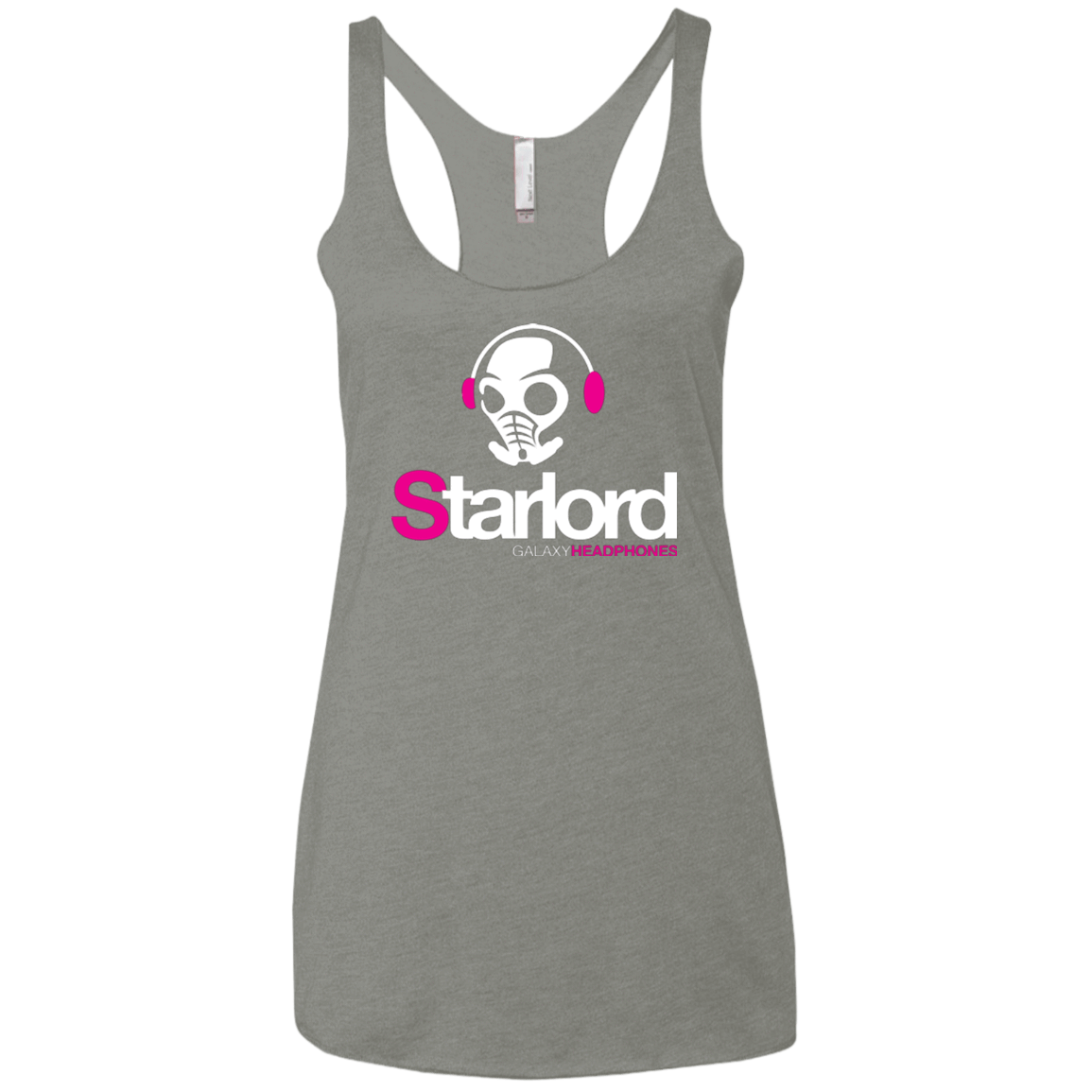 T-Shirts Venetian Grey / X-Small Galaxy Headphones Women's Triblend Racerback Tank