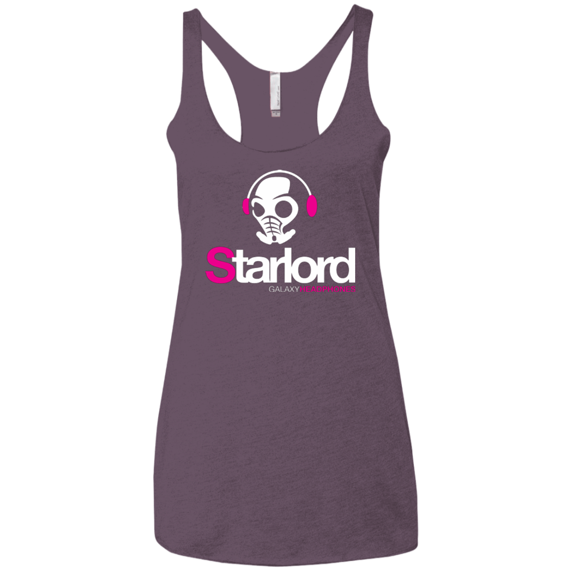 T-Shirts Vintage Purple / X-Small Galaxy Headphones Women's Triblend Racerback Tank