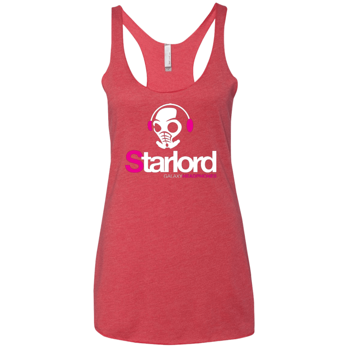 T-Shirts Vintage Red / X-Small Galaxy Headphones Women's Triblend Racerback Tank