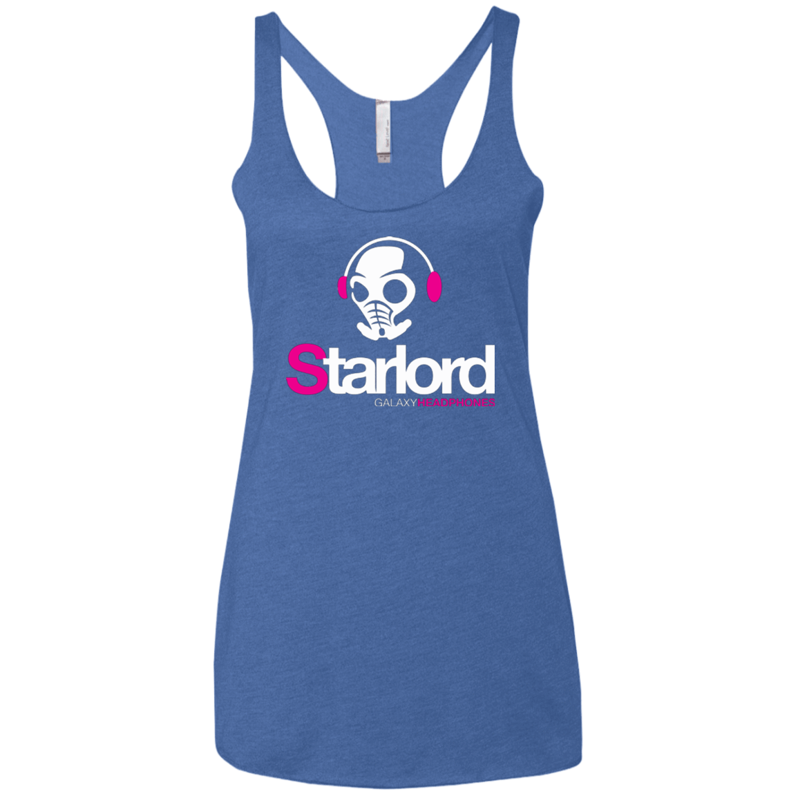 T-Shirts Vintage Royal / X-Small Galaxy Headphones Women's Triblend Racerback Tank