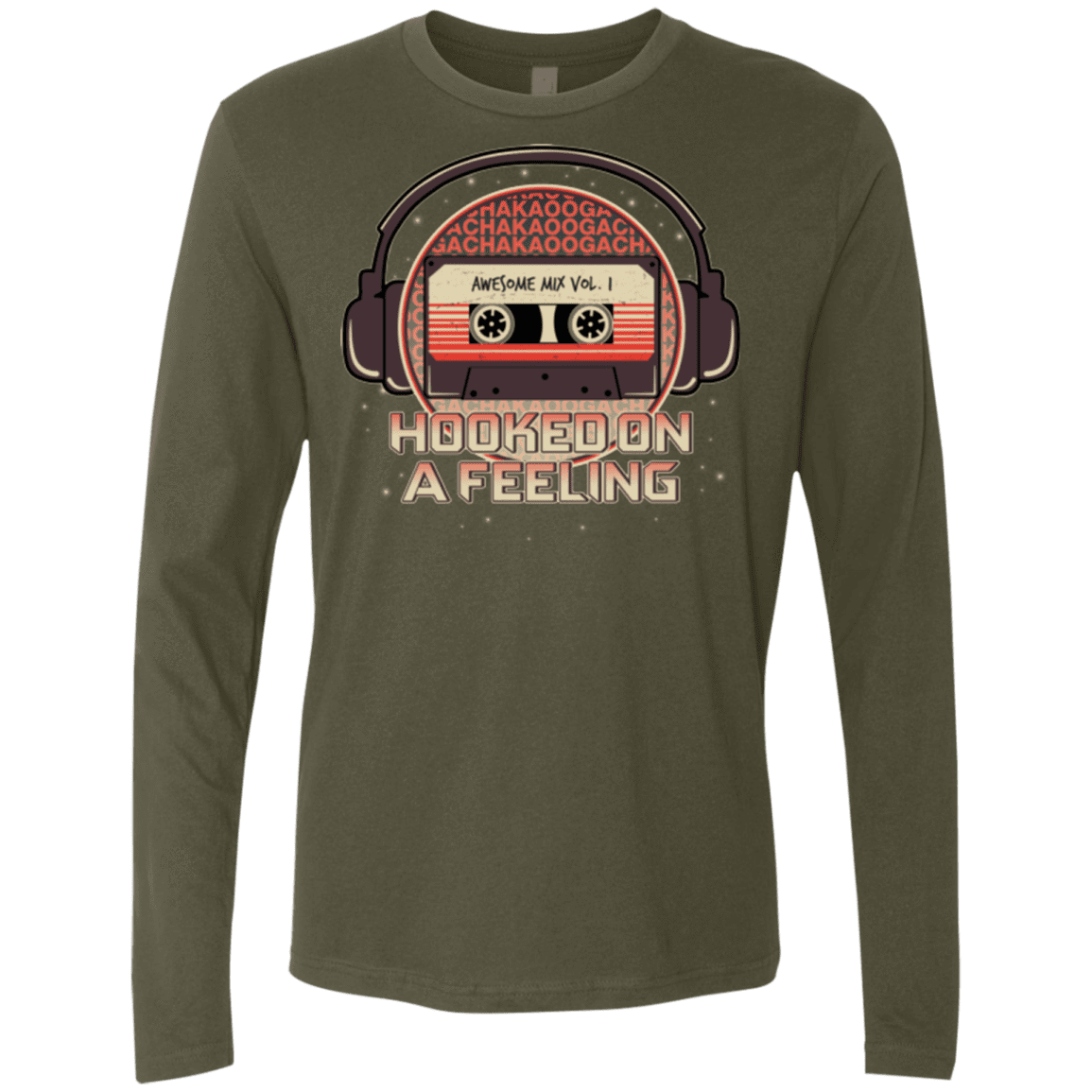 T-Shirts Military Green / Small Galaxy Mix Men's Premium Long Sleeve