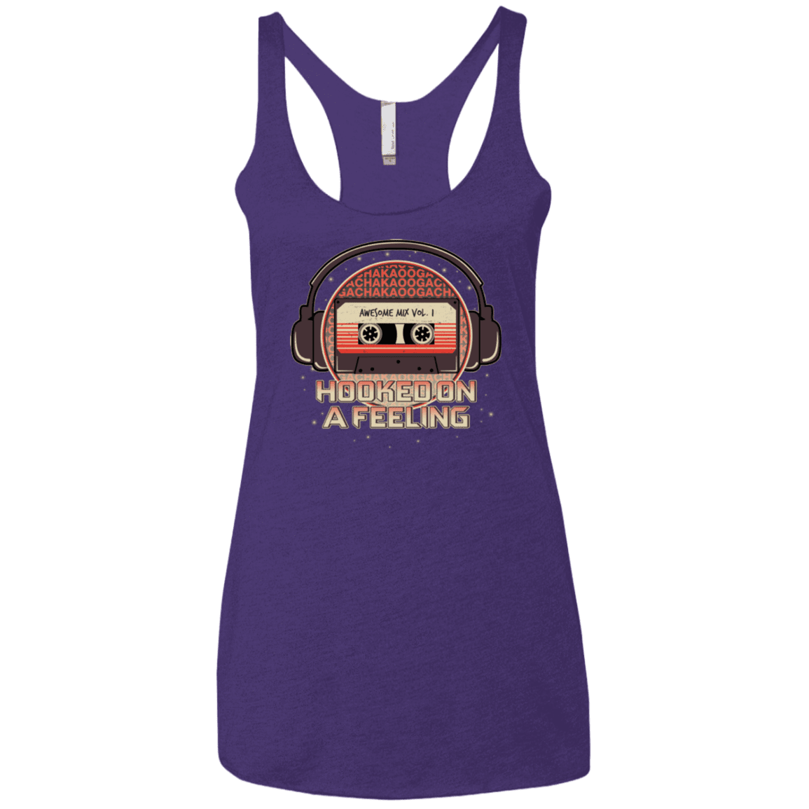T-Shirts Purple / X-Small Galaxy Mix Women's Triblend Racerback Tank