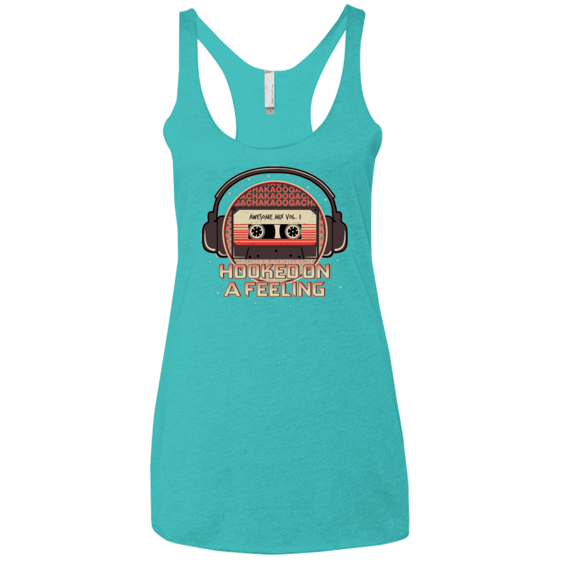 T-Shirts Tahiti Blue / X-Small Galaxy Mix Women's Triblend Racerback Tank
