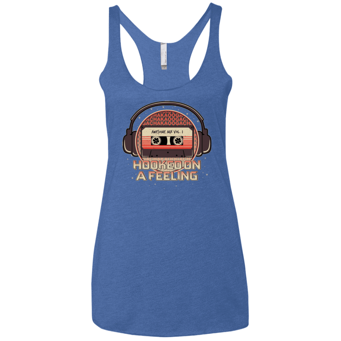 T-Shirts Vintage Royal / X-Small Galaxy Mix Women's Triblend Racerback Tank