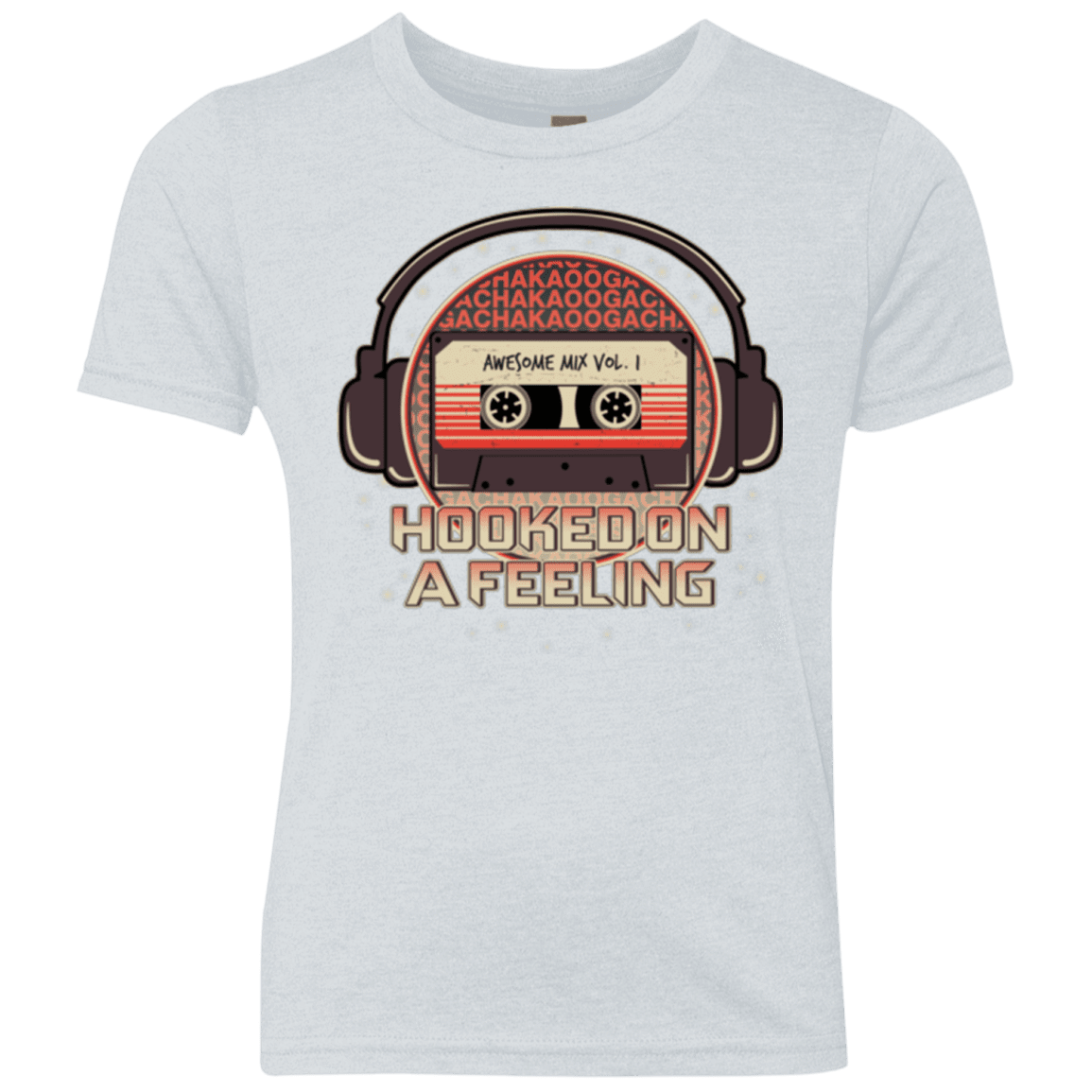 T-Shirts Heather White / YXS Galaxy Mix Youth Triblend T-Shirt