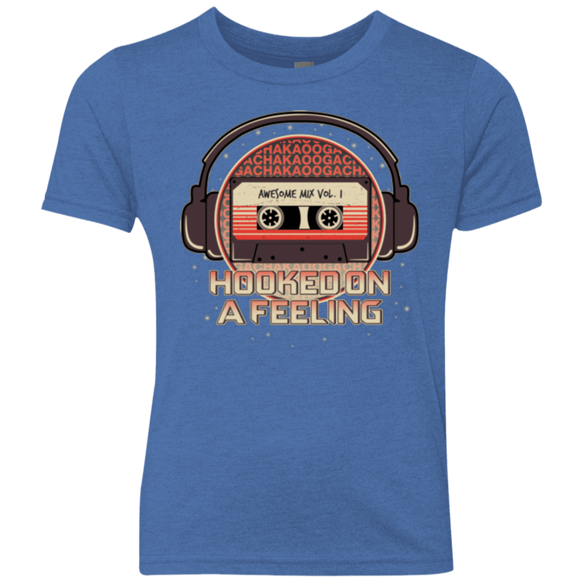 T-Shirts Vintage Royal / YXS Galaxy Mix Youth Triblend T-Shirt