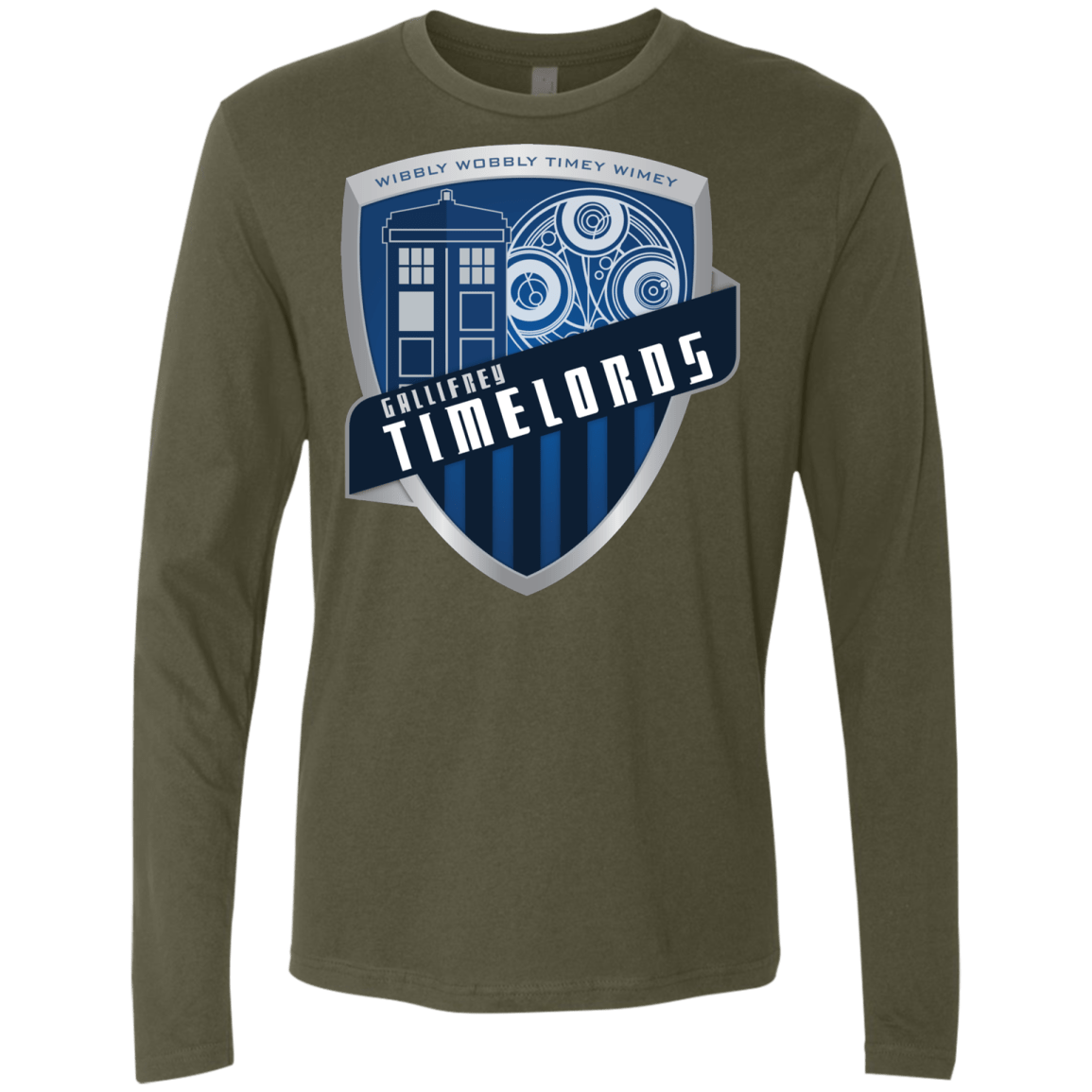 T-Shirts Military Green / S Gallifrey Timelords Men's Premium Long Sleeve