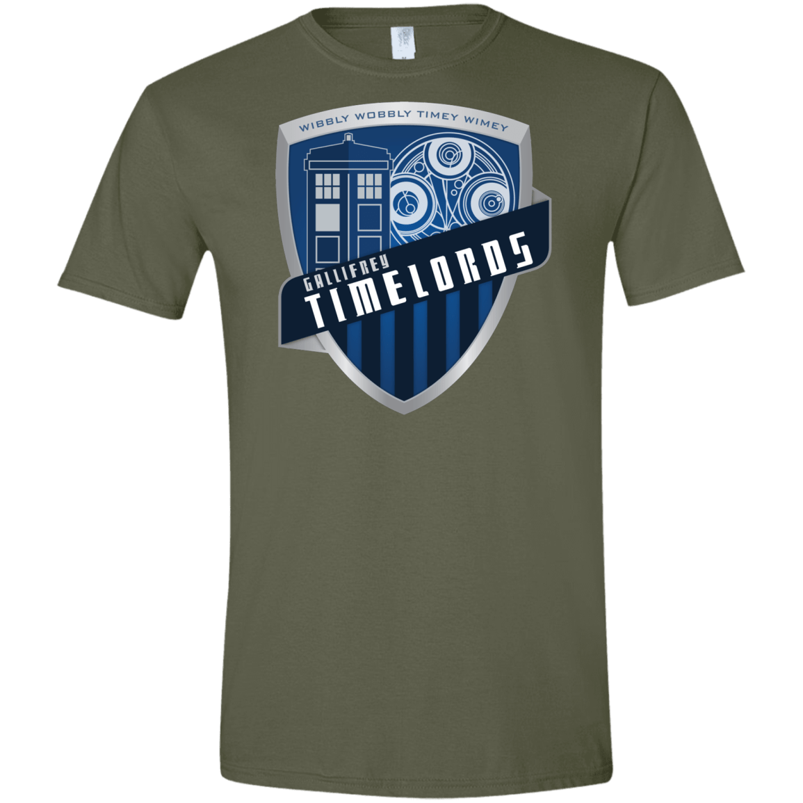 T-Shirts Military Green / S Gallifrey Timelords Men's Semi-Fitted Softstyle