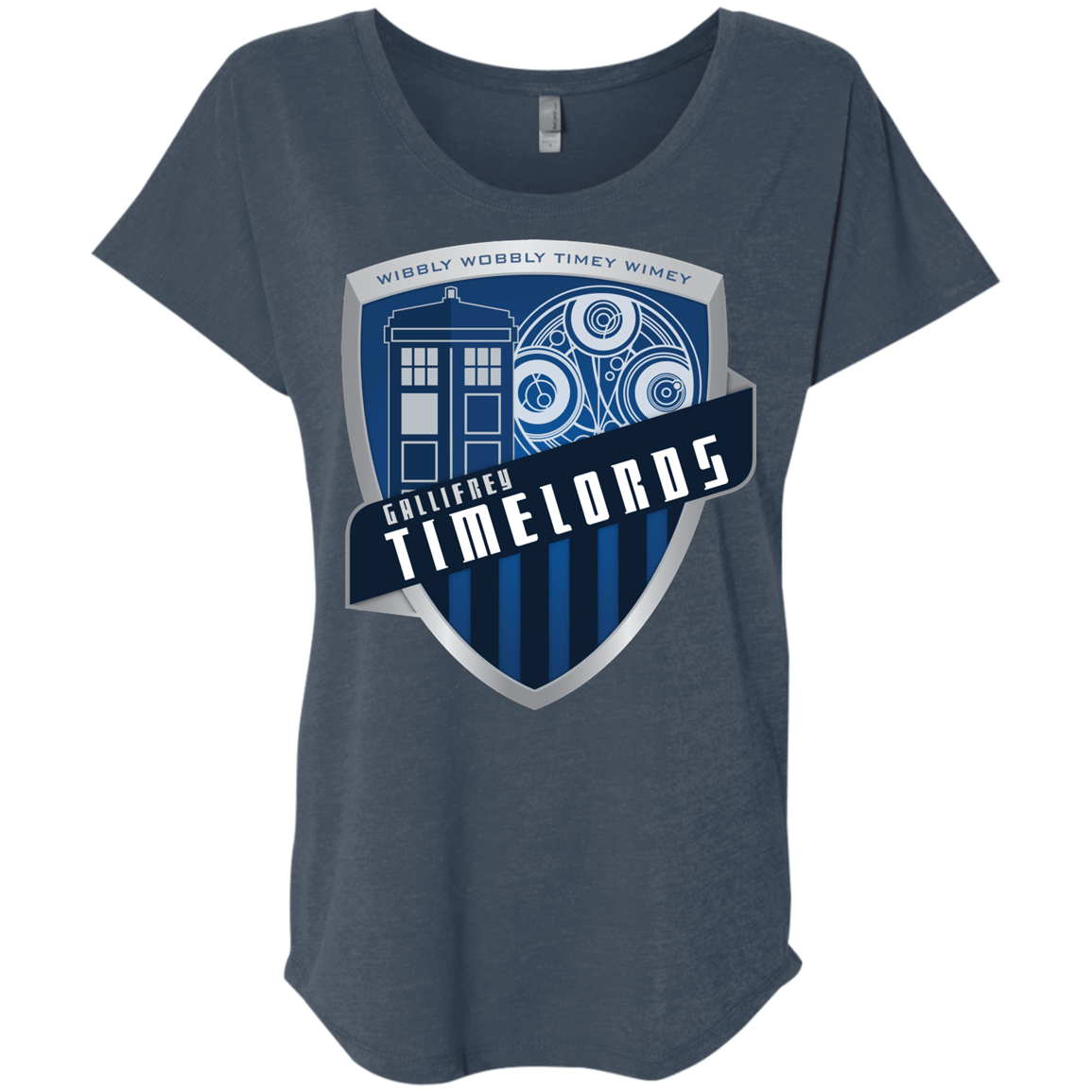 T-Shirts Indigo / X-Small Gallifrey Timelords Triblend Dolman Sleeve