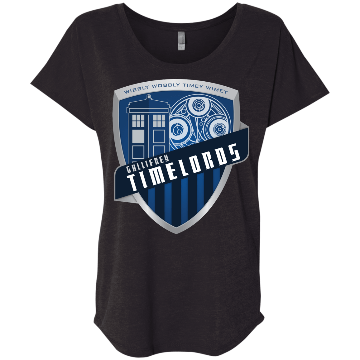 T-Shirts Vintage Black / X-Small Gallifrey Timelords Triblend Dolman Sleeve