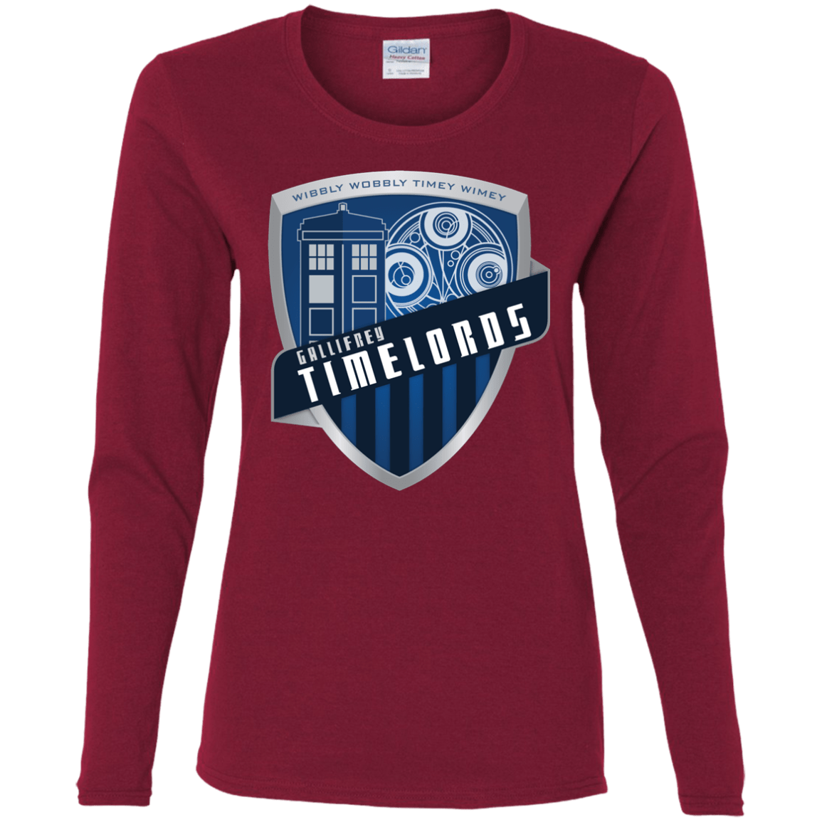 T-Shirts Cardinal / S Gallifrey Timelords Women's Long Sleeve T-Shirt