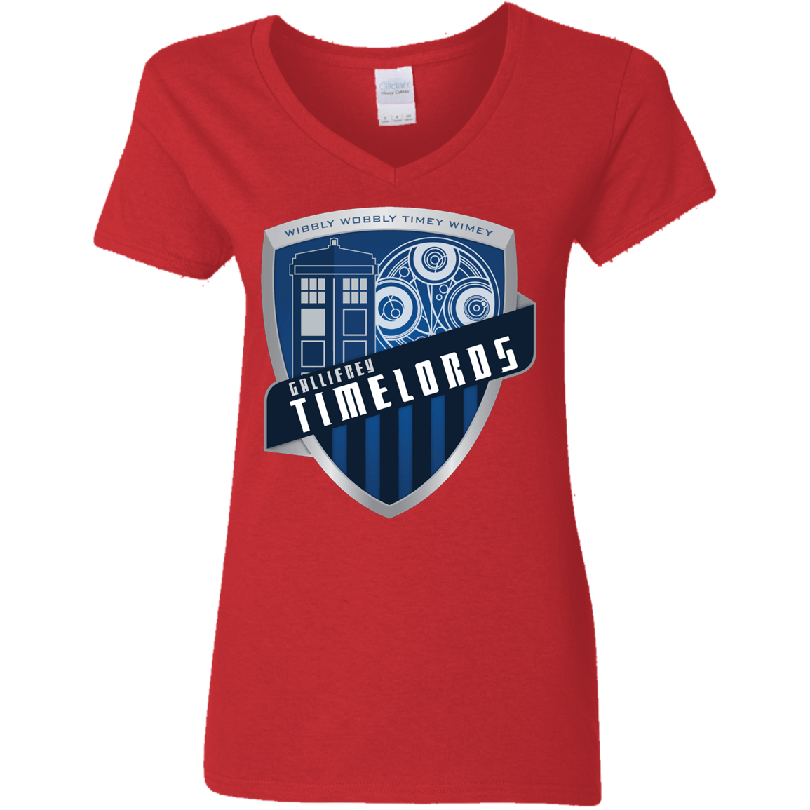 T-Shirts Red / S Gallifrey Timelords Women's V-Neck T-Shirt
