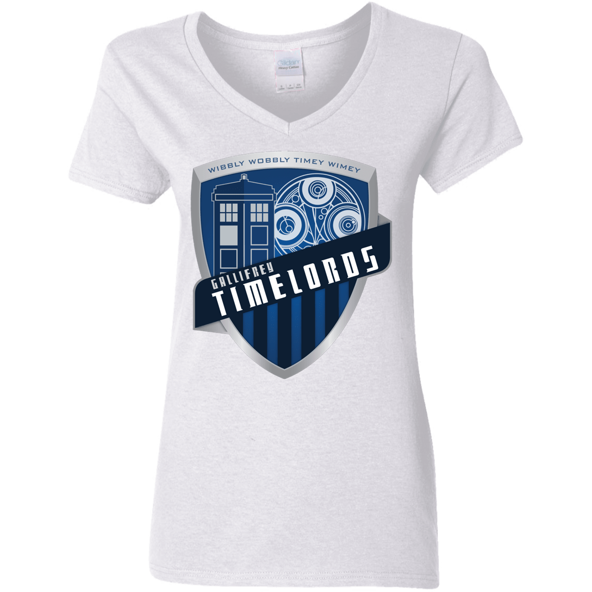 T-Shirts White / S Gallifrey Timelords Women's V-Neck T-Shirt