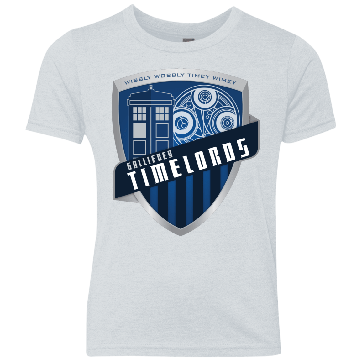 T-Shirts Heather White / YXS Gallifrey Timelords Youth Triblend T-Shirt