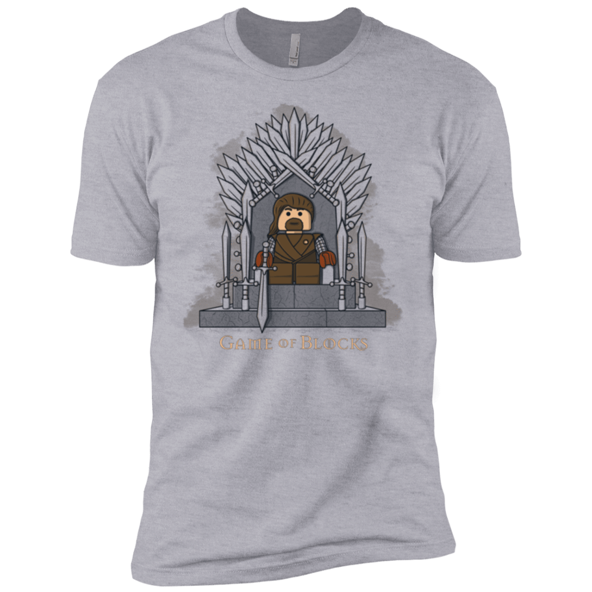T-Shirts Heather Grey / YXS Game of Blocks Boys Premium T-Shirt