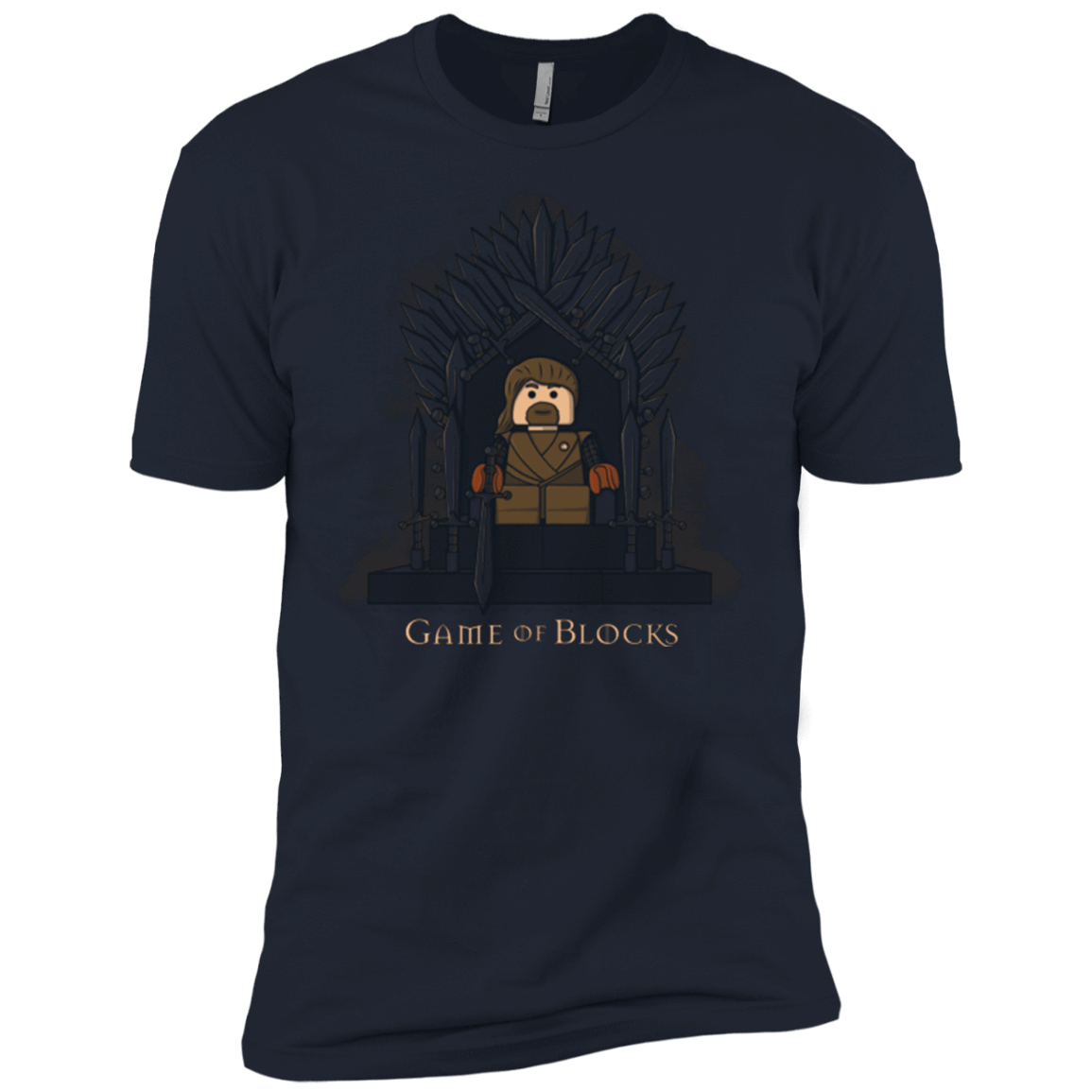 T-Shirts Midnight Navy / YXS Game of Blocks Boys Premium T-Shirt
