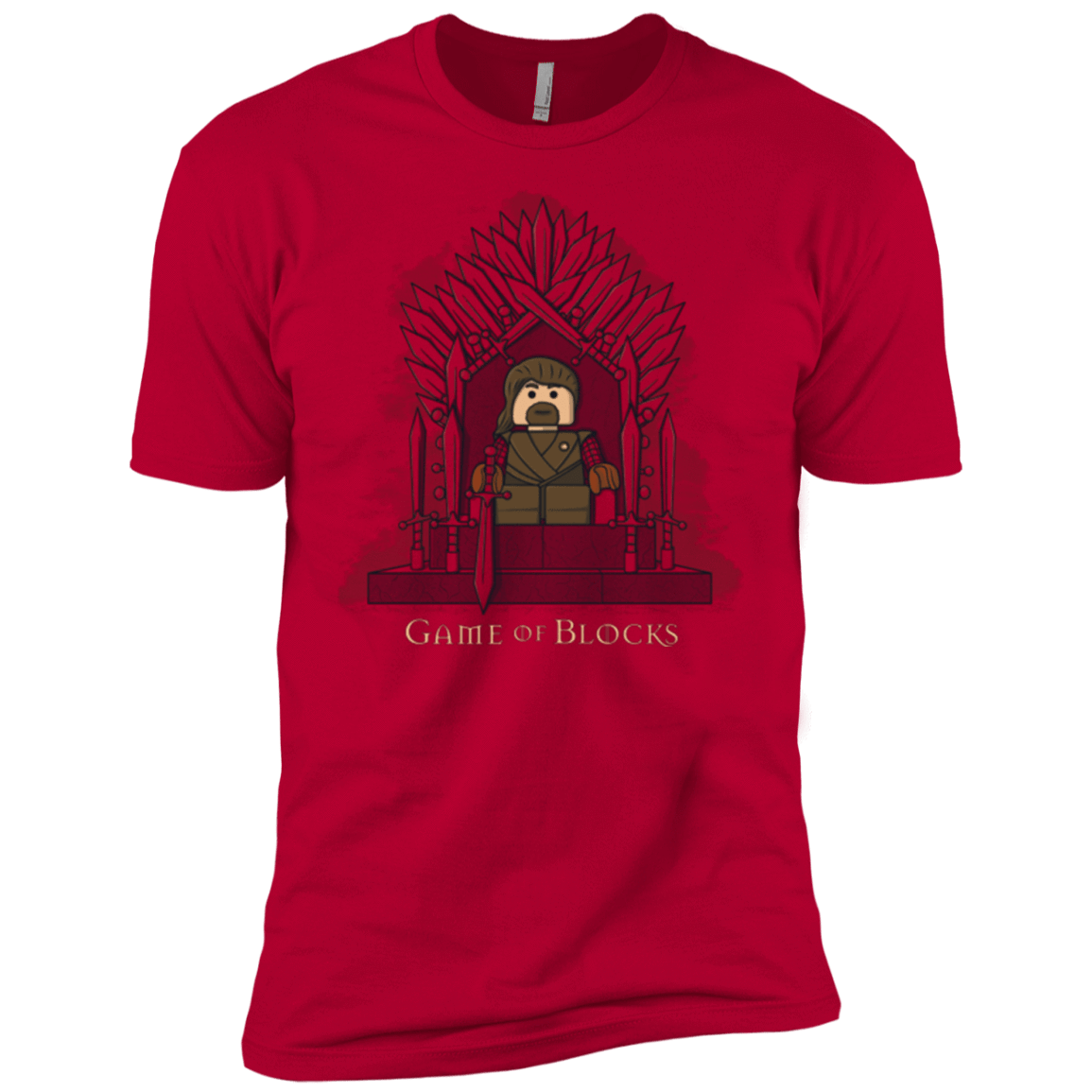 T-Shirts Red / YXS Game of Blocks Boys Premium T-Shirt