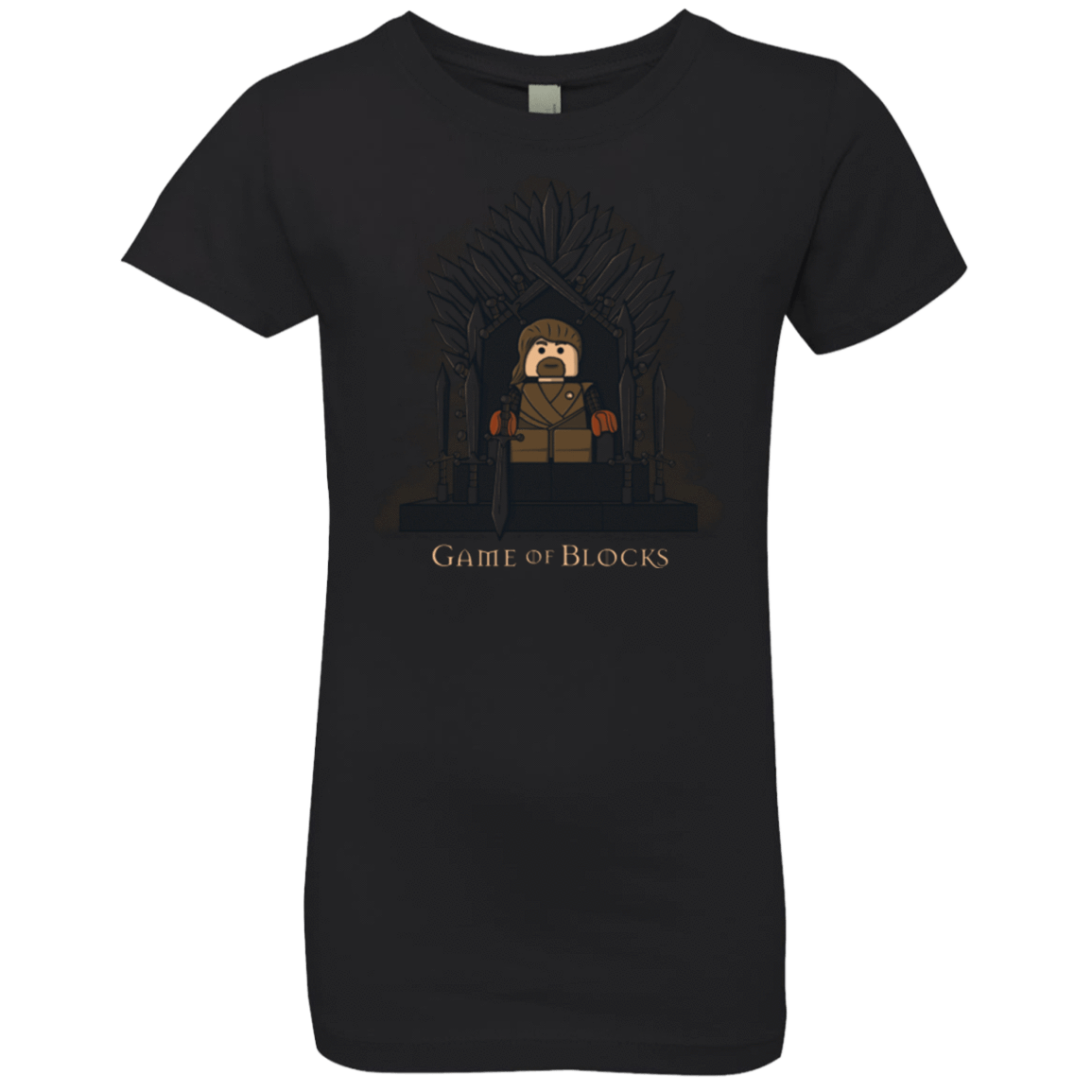 T-Shirts Black / YXS Game of Blocks Girls Premium T-Shirt