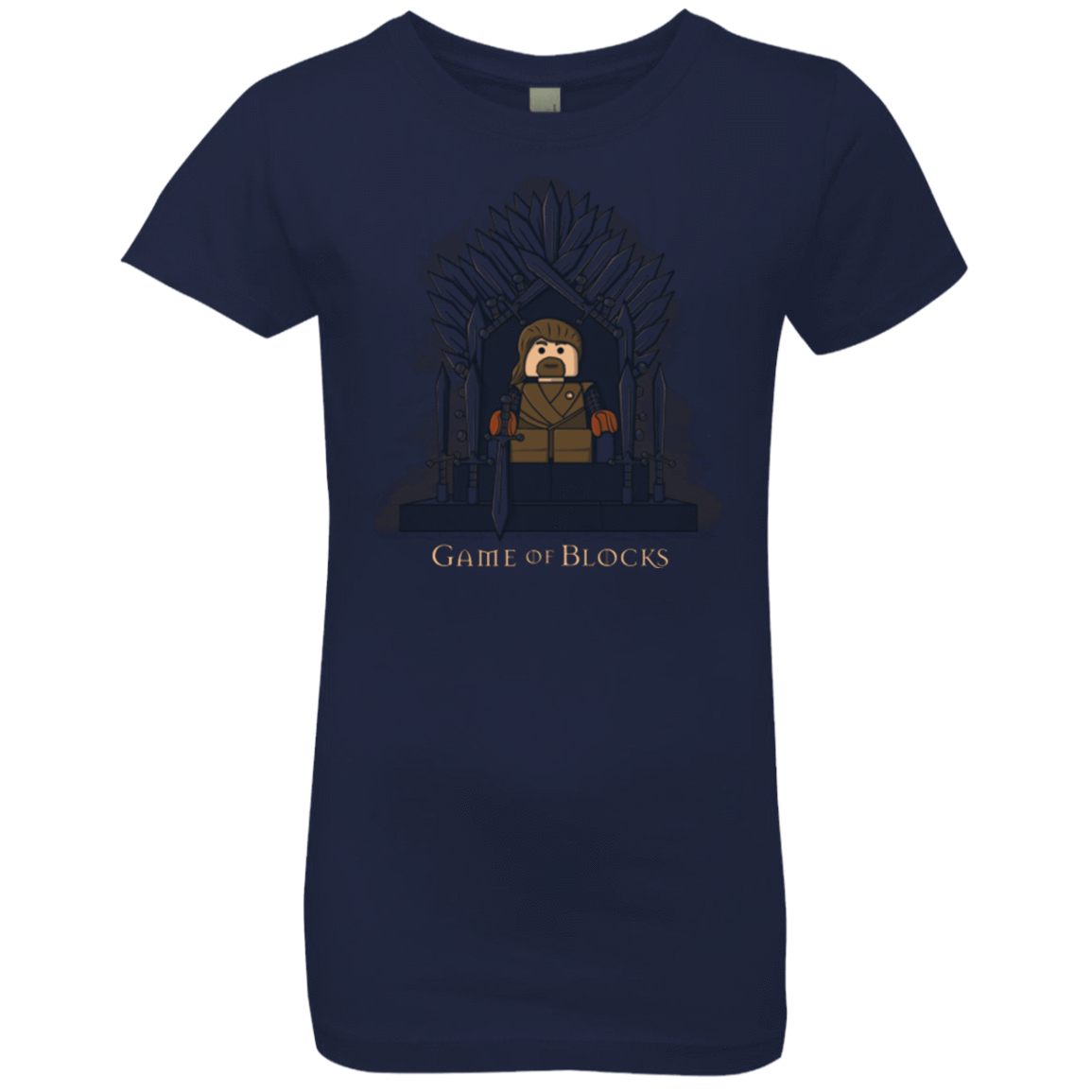 T-Shirts Midnight Navy / YXS Game of Blocks Girls Premium T-Shirt