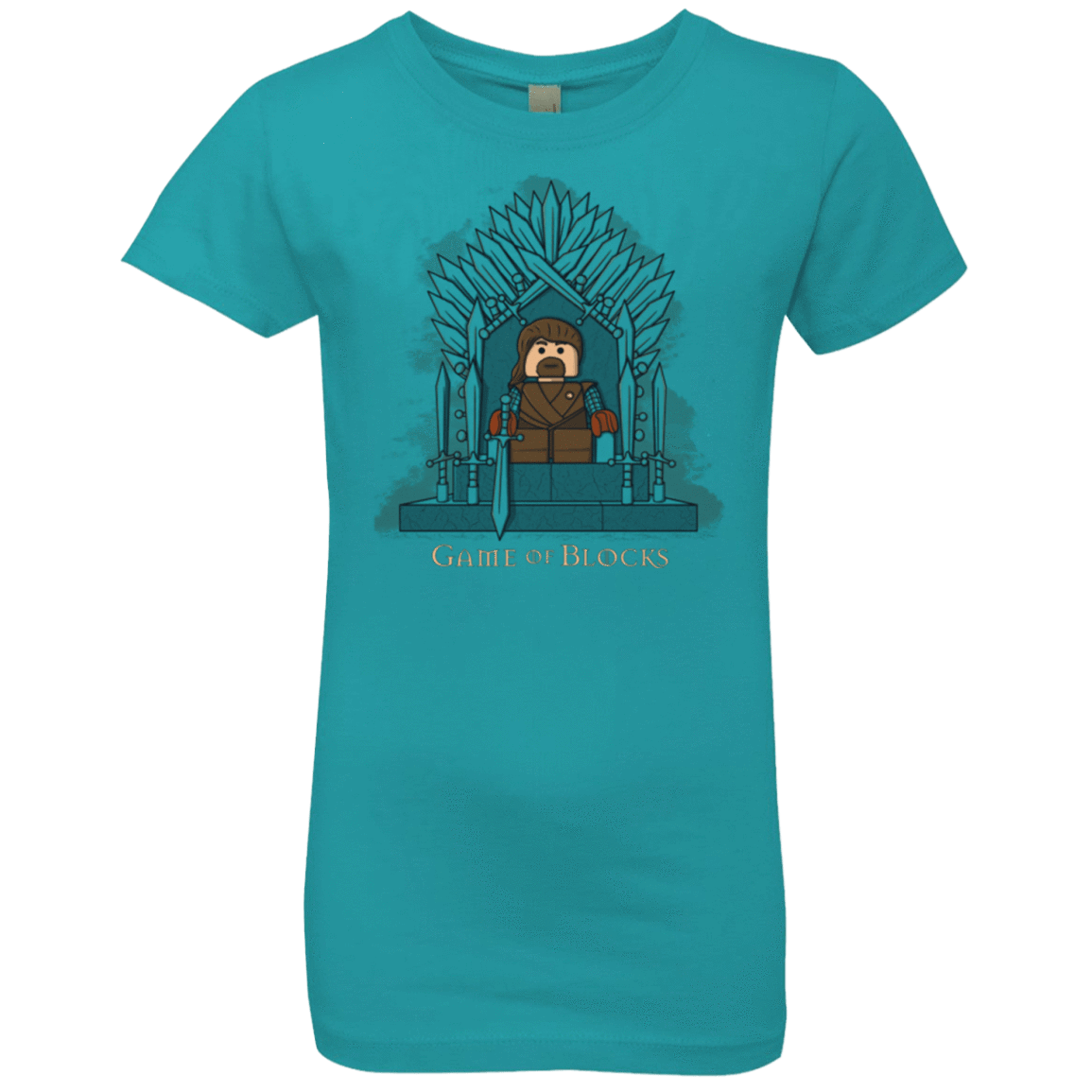 T-Shirts Tahiti Blue / YXS Game of Blocks Girls Premium T-Shirt