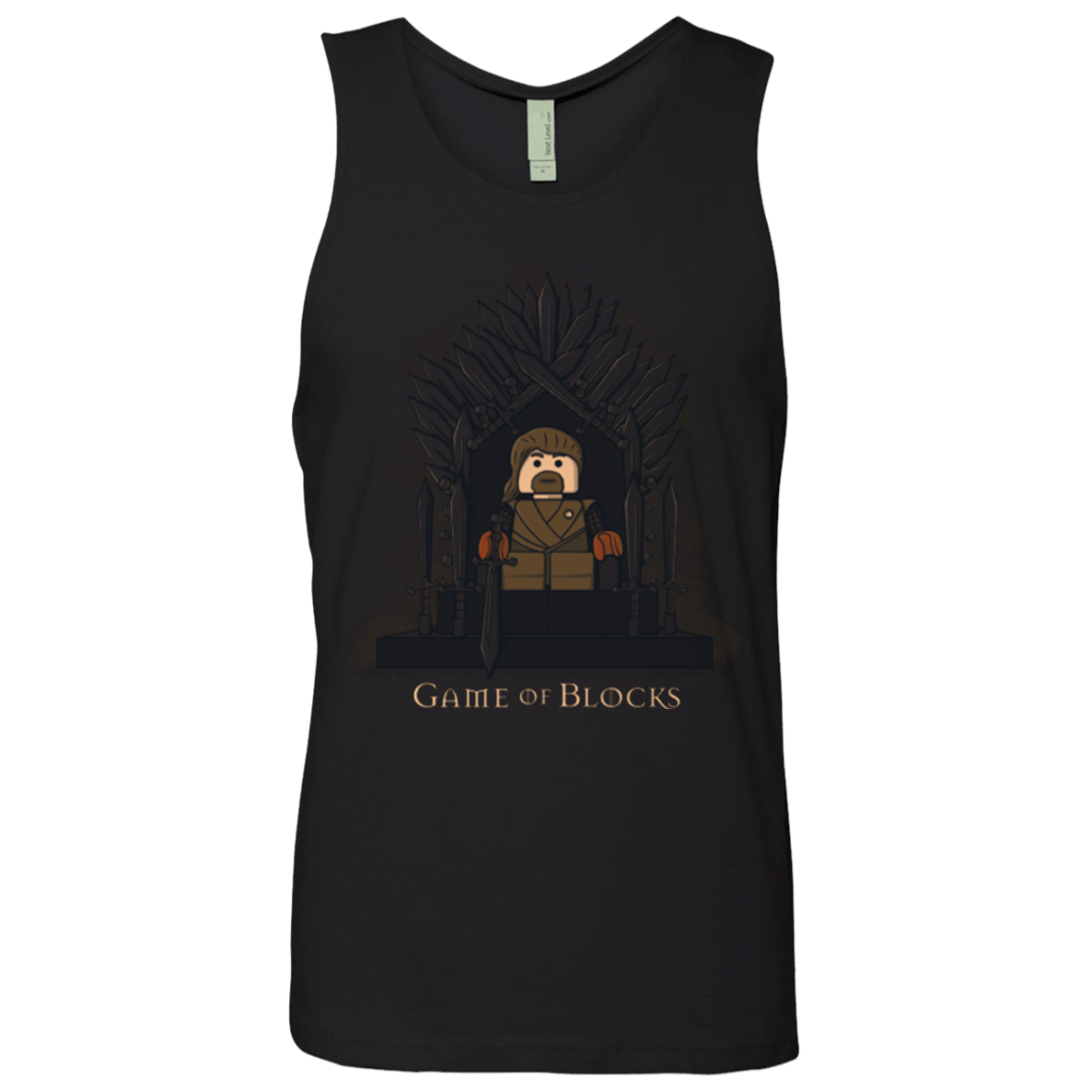 T-Shirts Black / Small Game of Blocks Men's Premium Tank Top