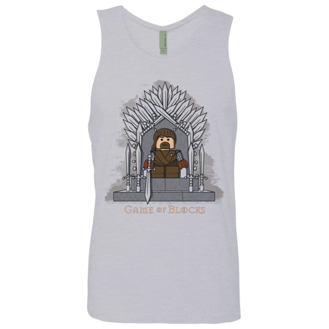 T-Shirts Heather Grey / Small Game of Blocks Men's Premium Tank Top