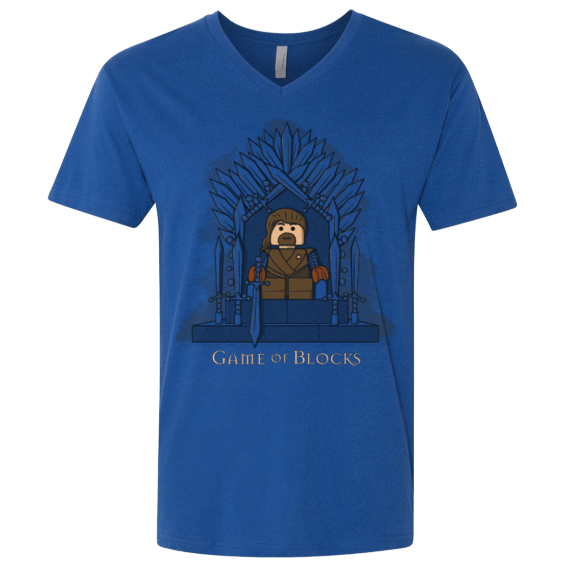 T-Shirts Royal / X-Small Game of Blocks Men's Premium V-Neck