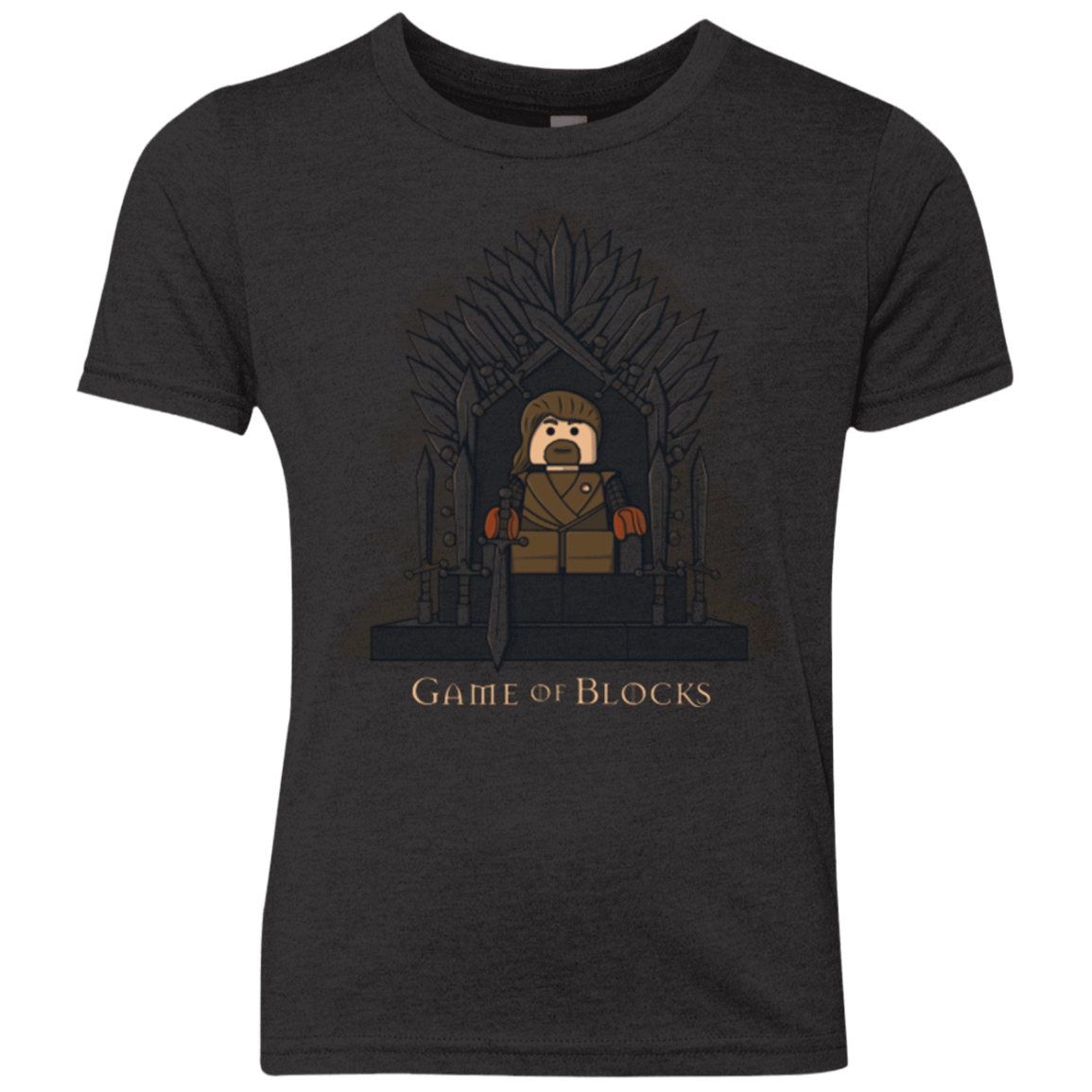 T-Shirts Vintage Black / YXS Game of Blocks Youth Triblend T-Shirt