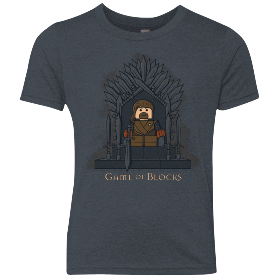 T-Shirts Vintage Navy / YXS Game of Blocks Youth Triblend T-Shirt