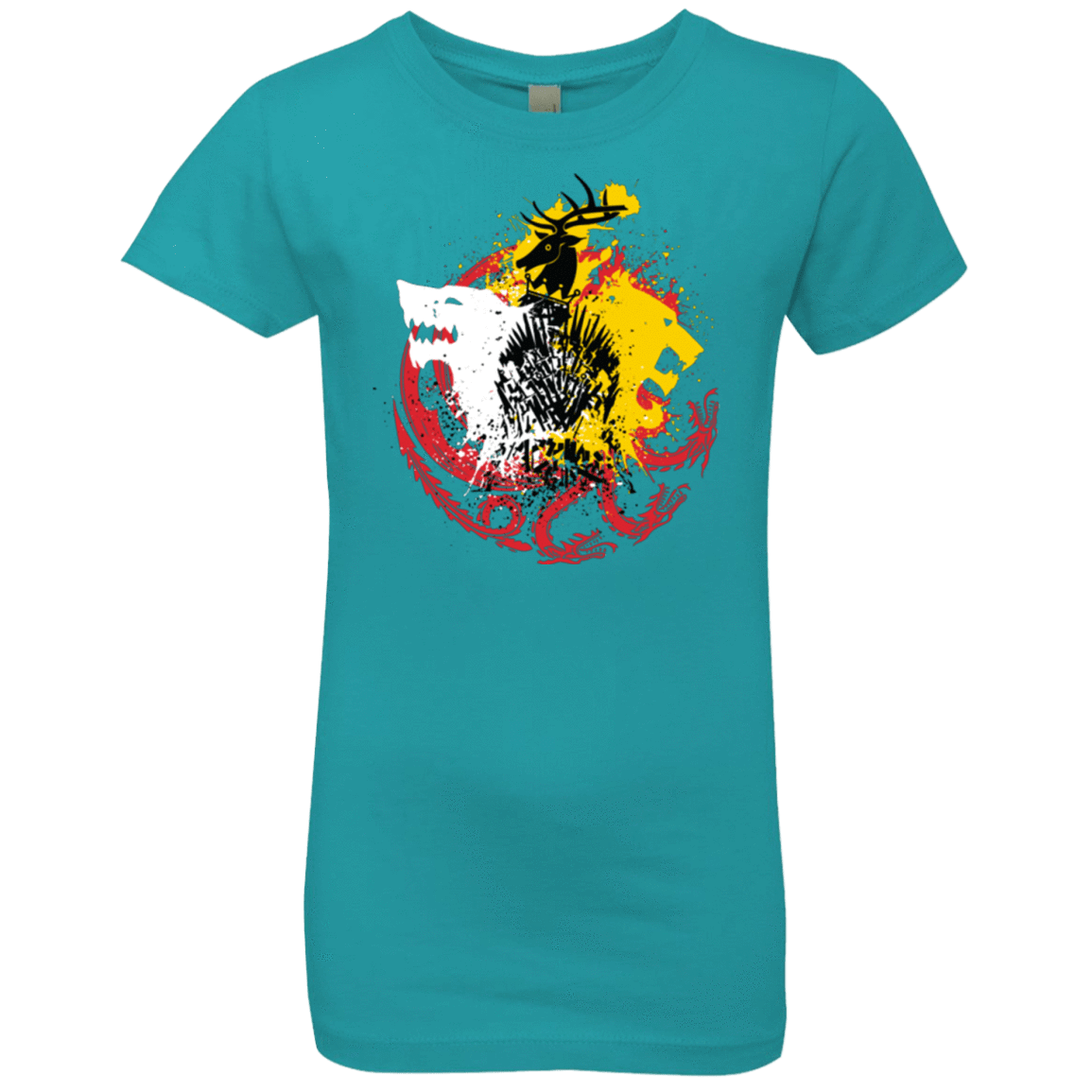 T-Shirts Tahiti Blue / YXS GAME OF COLORS Girls Premium T-Shirt