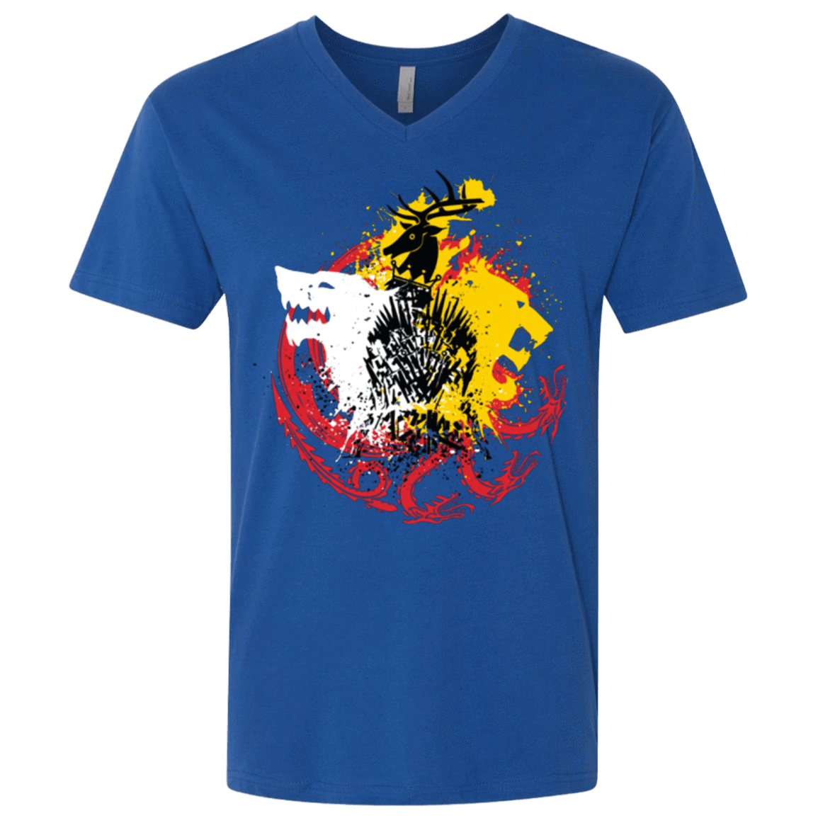 T-Shirts Royal / X-Small GAME OF COLORS Men's Premium V-Neck
