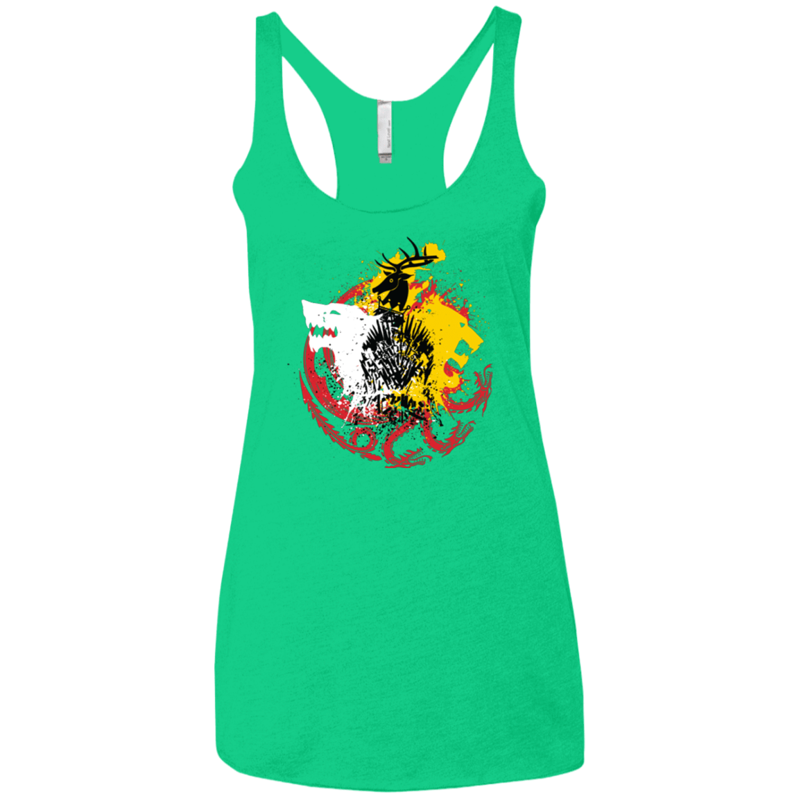 T-Shirts Envy / X-Small GAME OF COLORS Women's Triblend Racerback Tank