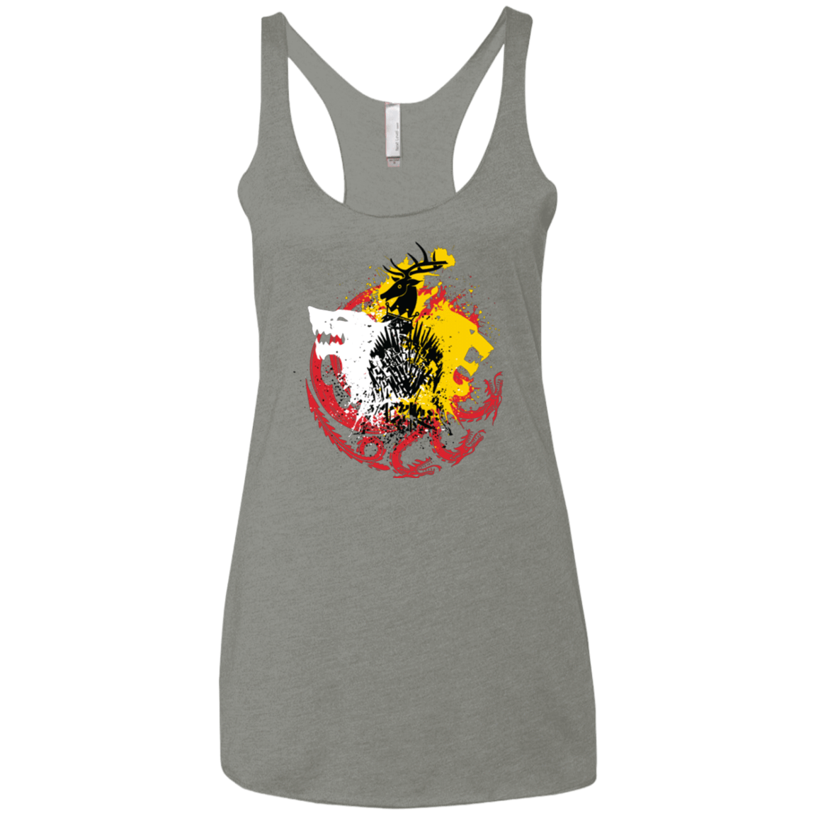 T-Shirts Venetian Grey / X-Small GAME OF COLORS Women's Triblend Racerback Tank
