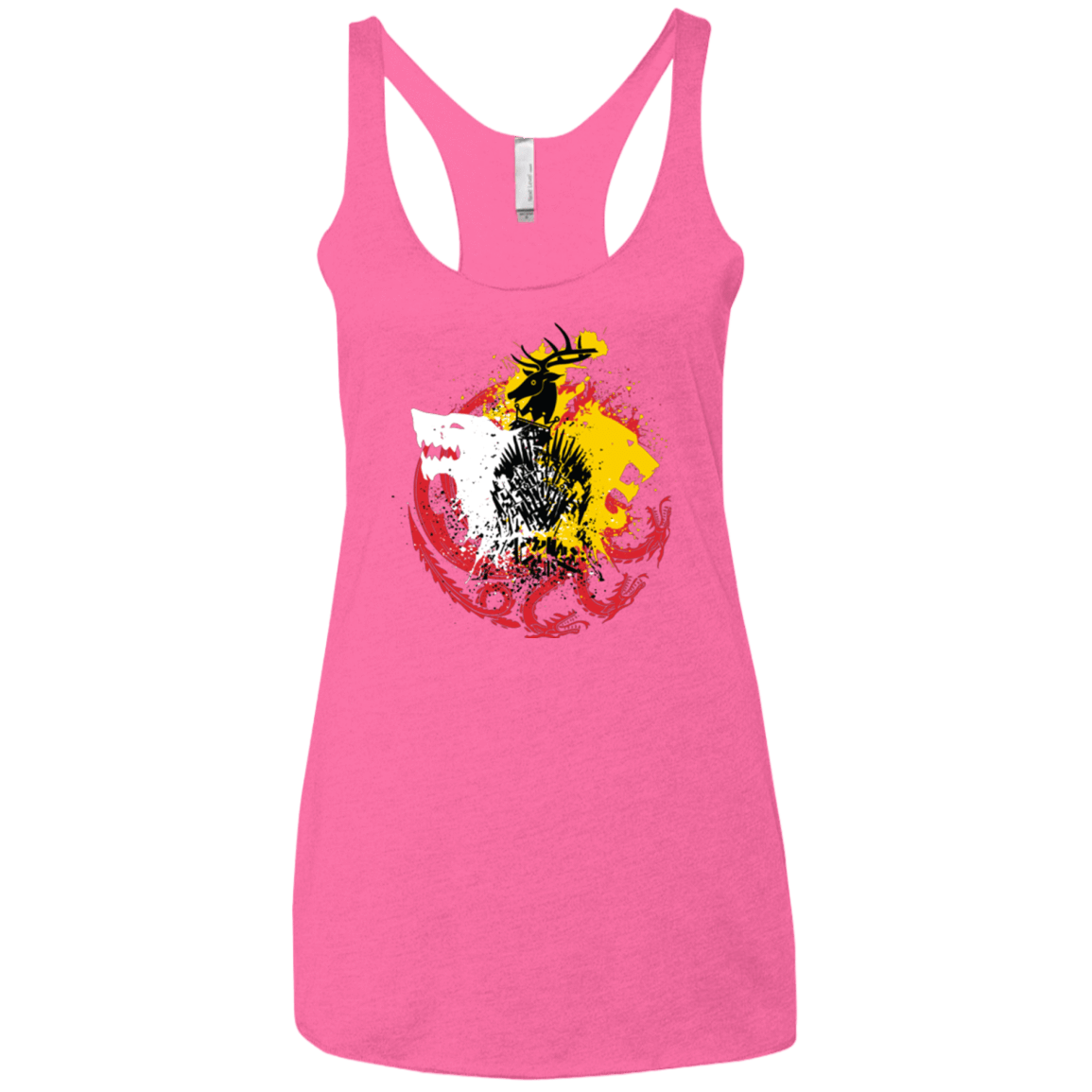 T-Shirts Vintage Pink / X-Small GAME OF COLORS Women's Triblend Racerback Tank