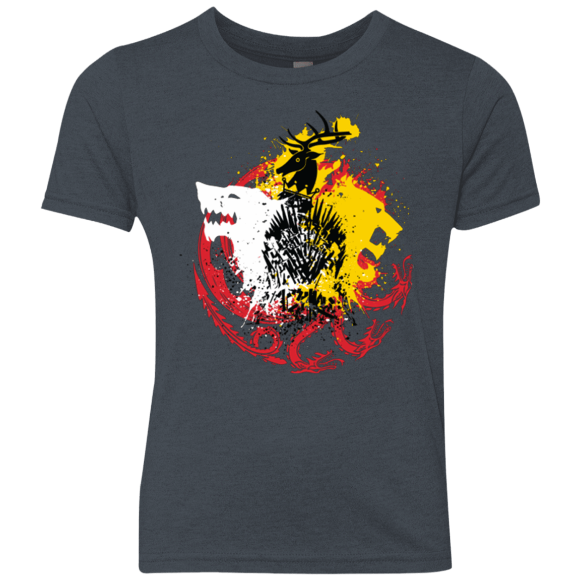 T-Shirts Vintage Navy / YXS GAME OF COLORS Youth Triblend T-Shirt