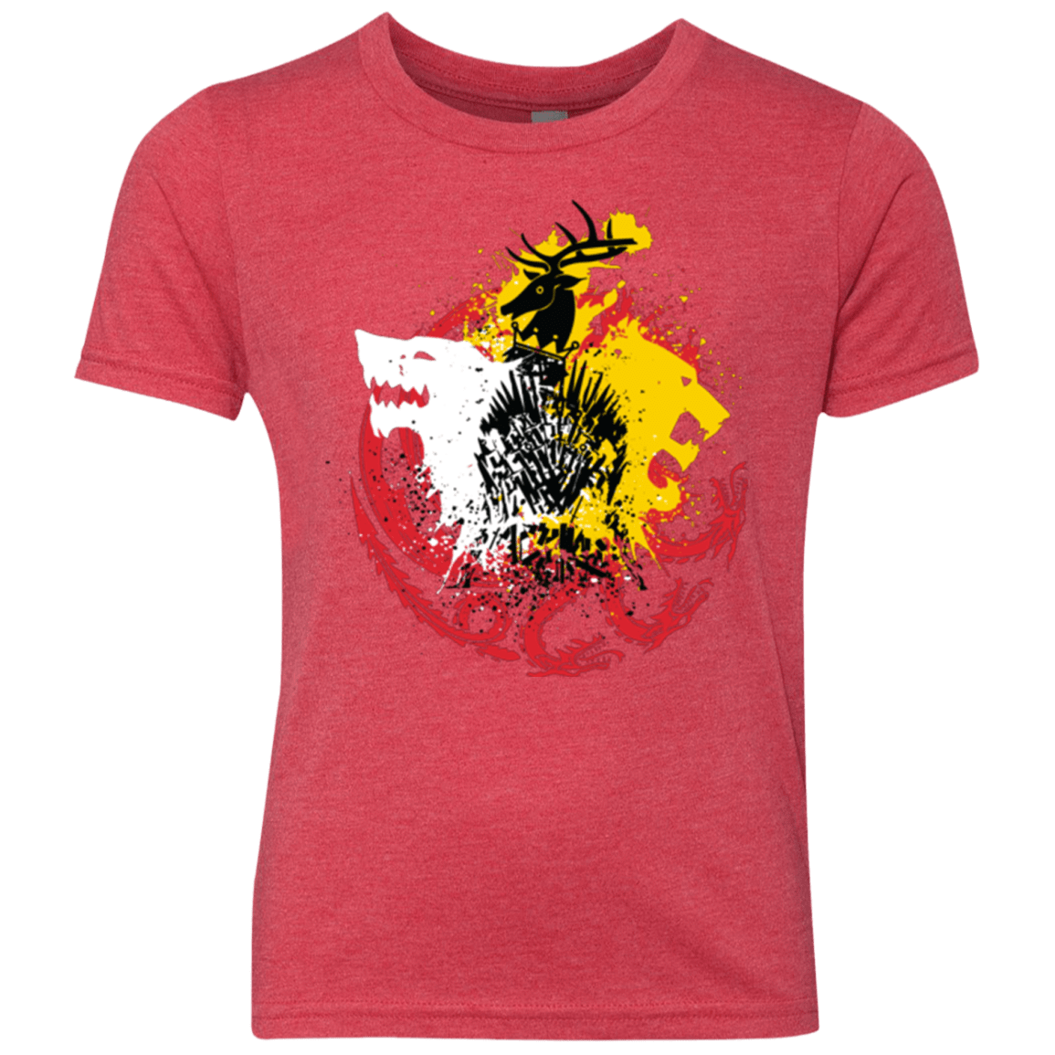 T-Shirts Vintage Red / YXS GAME OF COLORS Youth Triblend T-Shirt