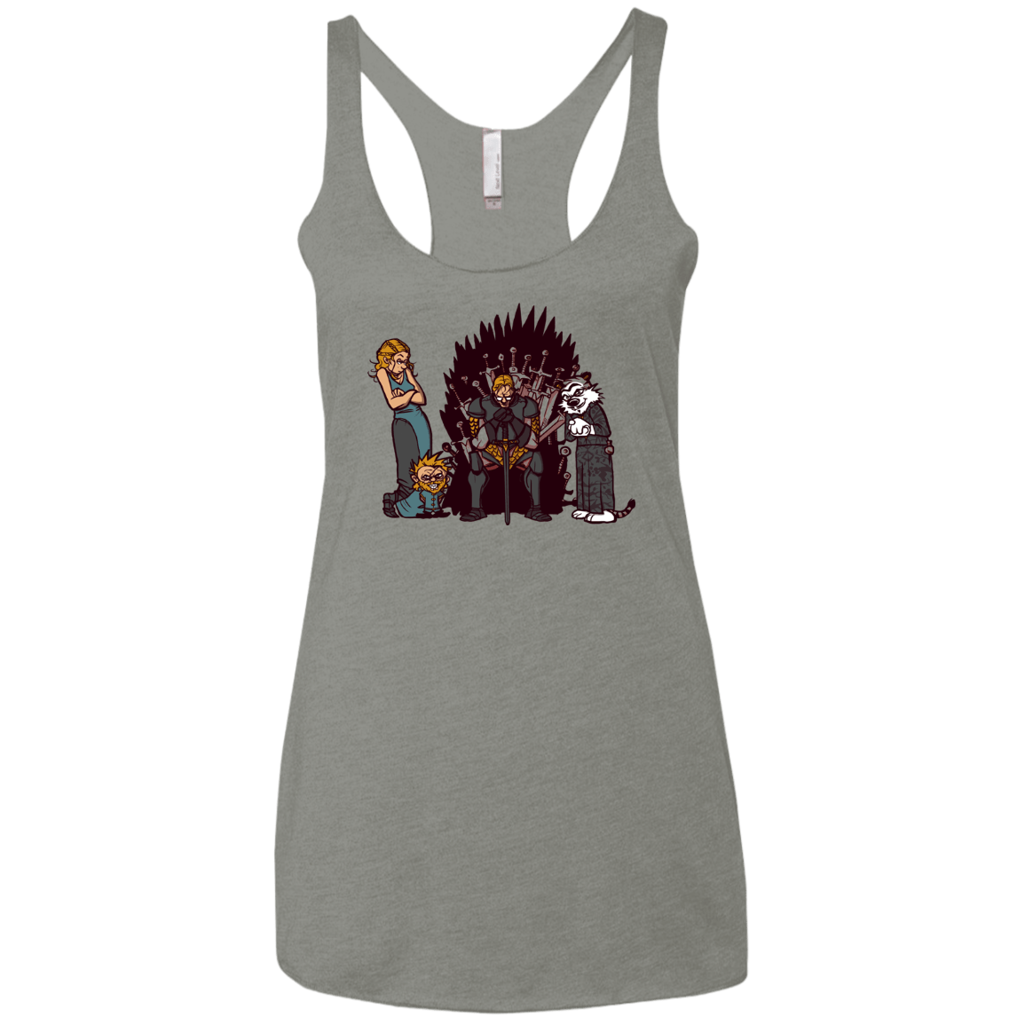 Game Of Conspiracy Women's Triblend Racerback Tank