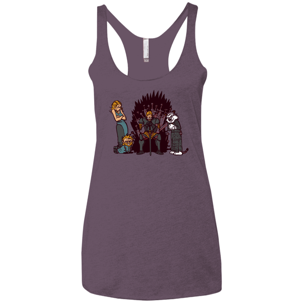 Game Of Conspiracy Women's Triblend Racerback Tank