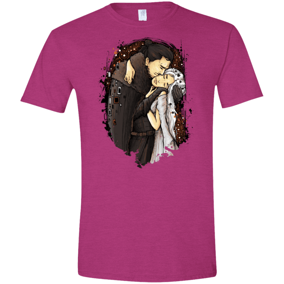 T-Shirts Antique Heliconia / S Game of Kisses Men's Semi-Fitted Softstyle