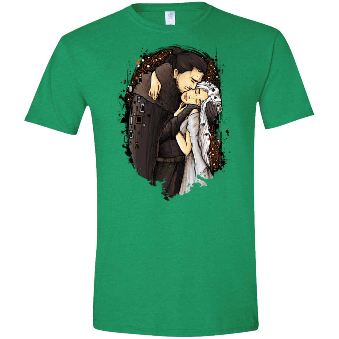T-Shirts Heather Irish Green / S Game of Kisses Men's Semi-Fitted Softstyle