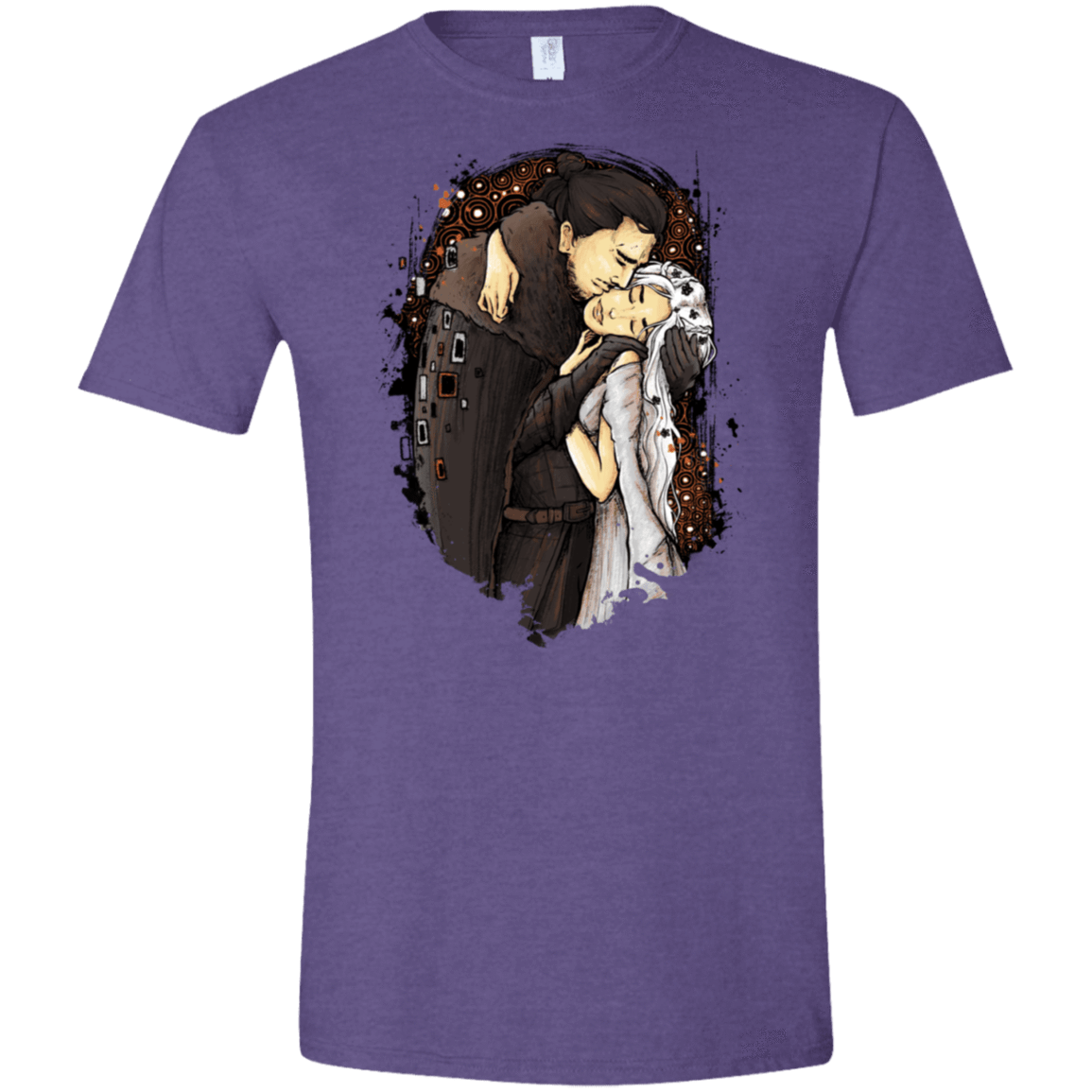 T-Shirts Heather Purple / S Game of Kisses Men's Semi-Fitted Softstyle