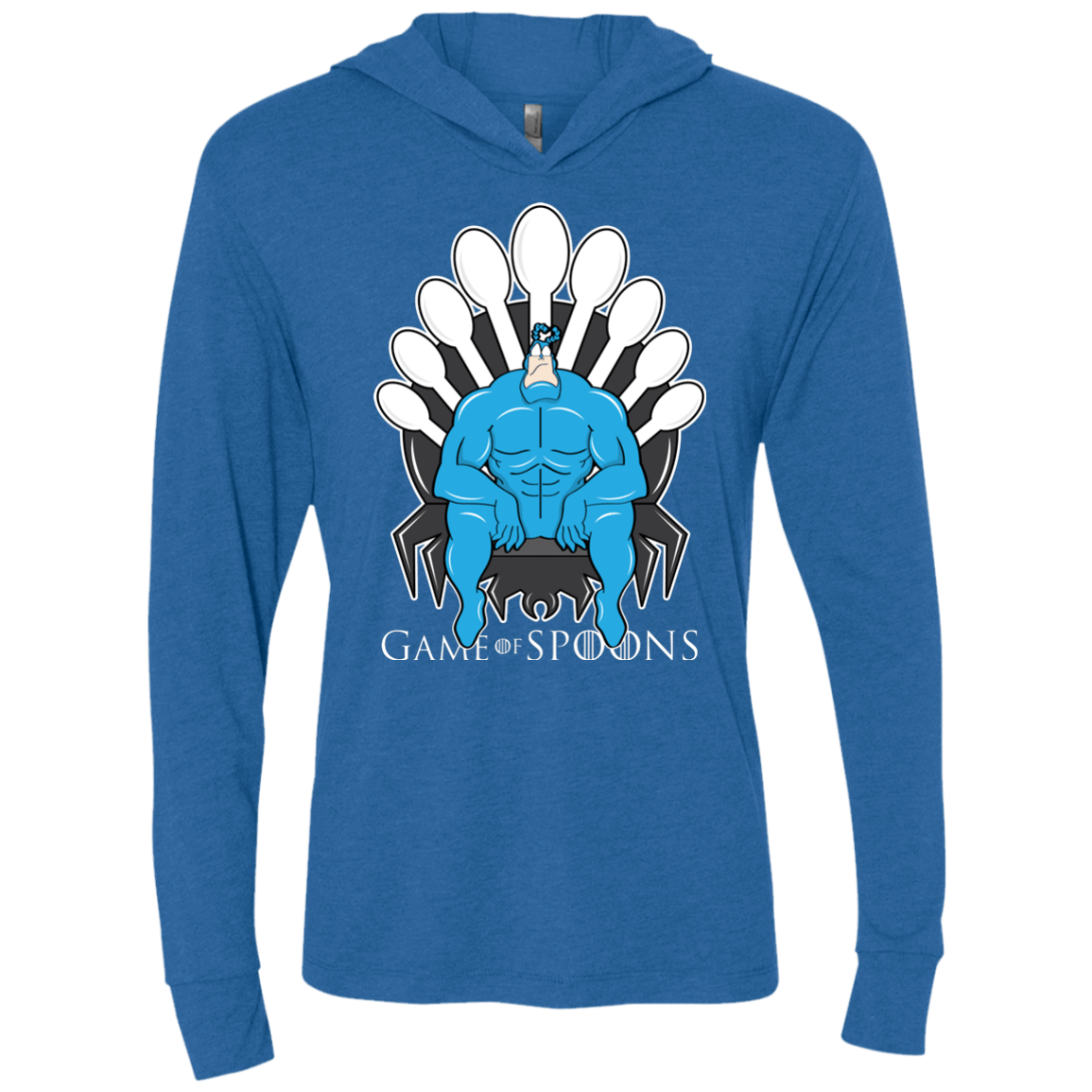 T-Shirts Vintage Royal / X-Small Game of Spoons Triblend Long Sleeve Hoodie Tee