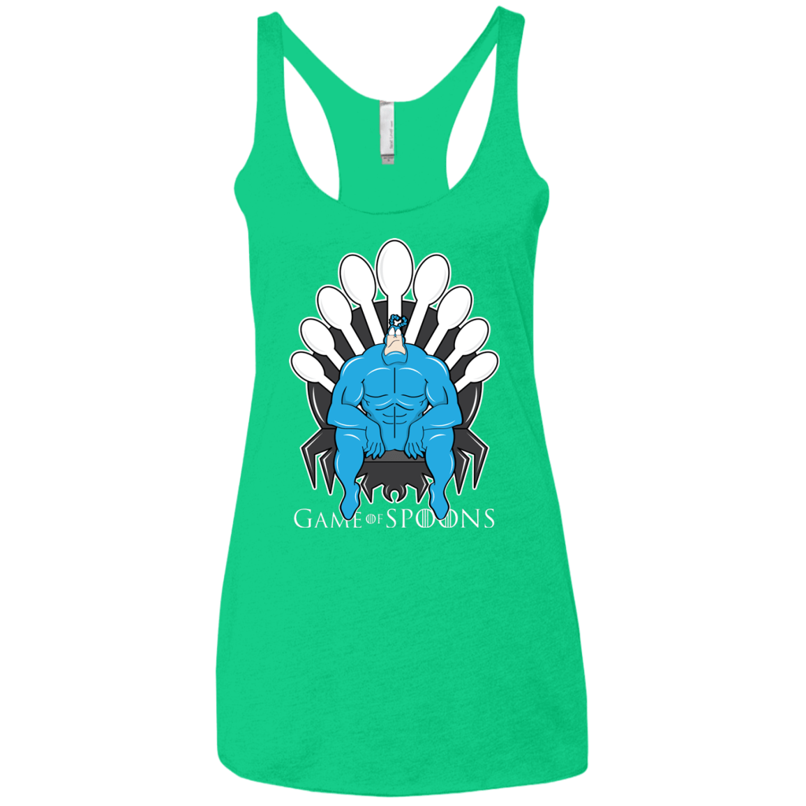 T-Shirts Envy / X-Small Game of Spoons Women's Triblend Racerback Tank