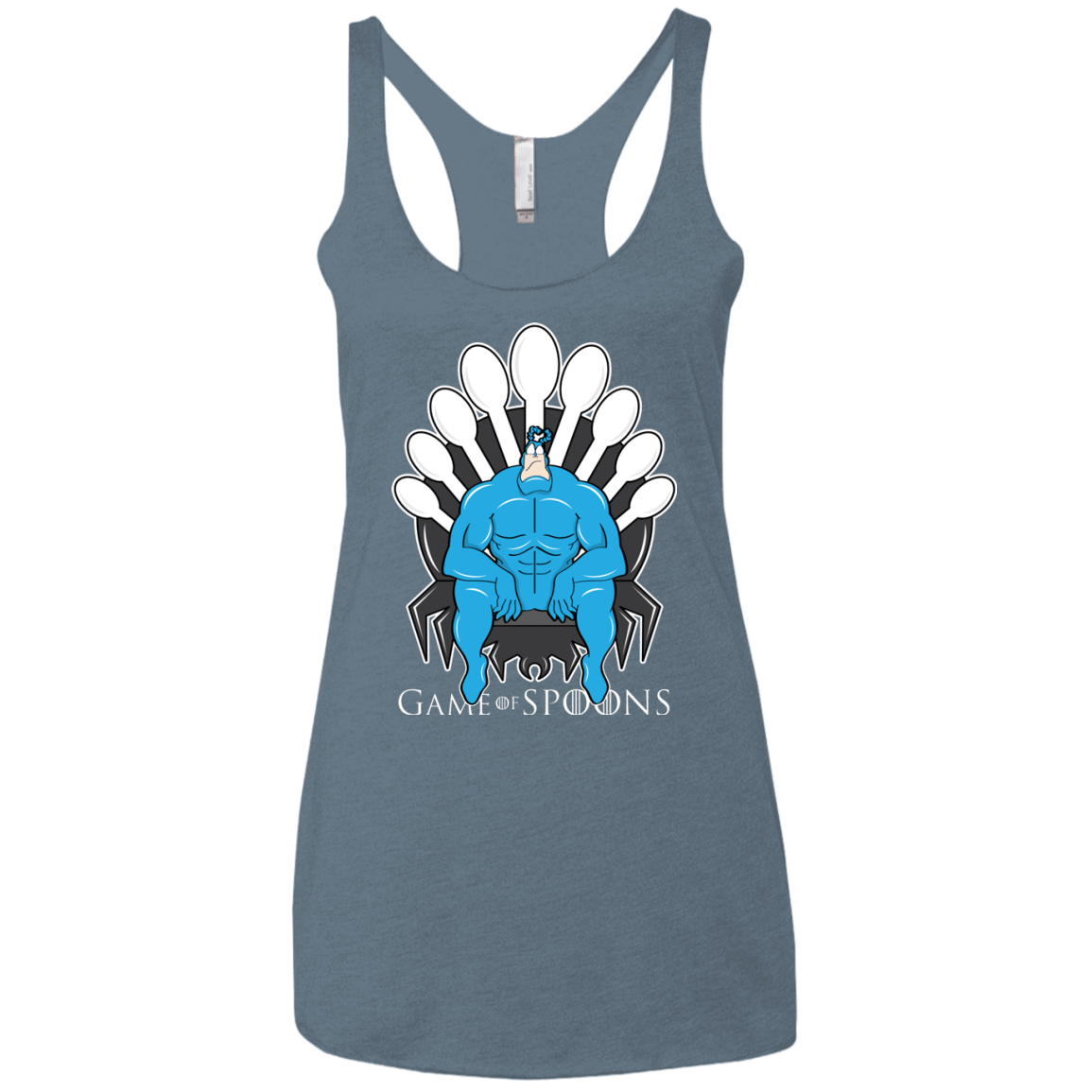T-Shirts Indigo / X-Small Game of Spoons Women's Triblend Racerback Tank