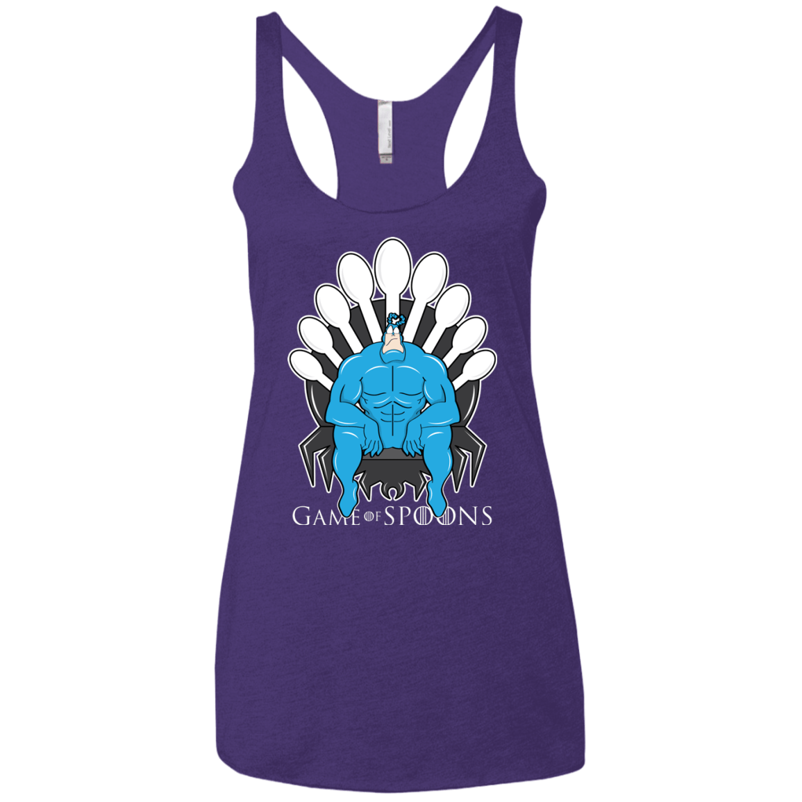 T-Shirts Purple / X-Small Game of Spoons Women's Triblend Racerback Tank