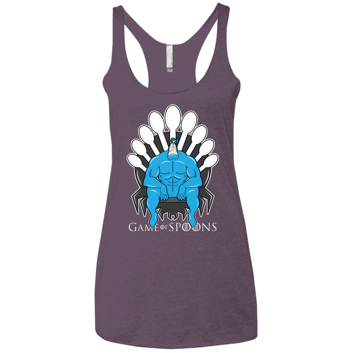 T-Shirts Vintage Purple / X-Small Game of Spoons Women's Triblend Racerback Tank
