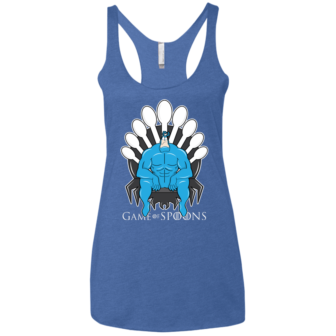 T-Shirts Vintage Royal / X-Small Game of Spoons Women's Triblend Racerback Tank