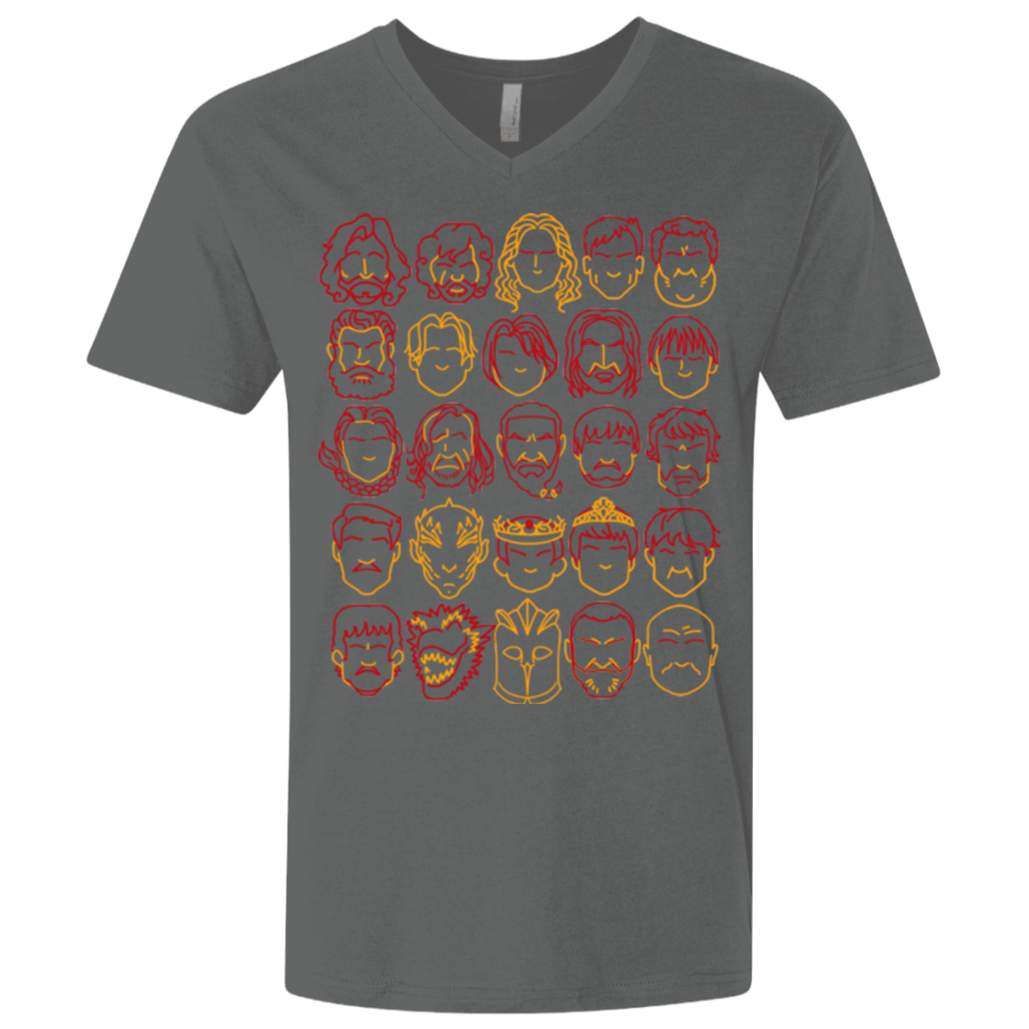 T-Shirts Heavy Metal / X-Small Game of Thrones Minimalism Men's Premium V-Neck